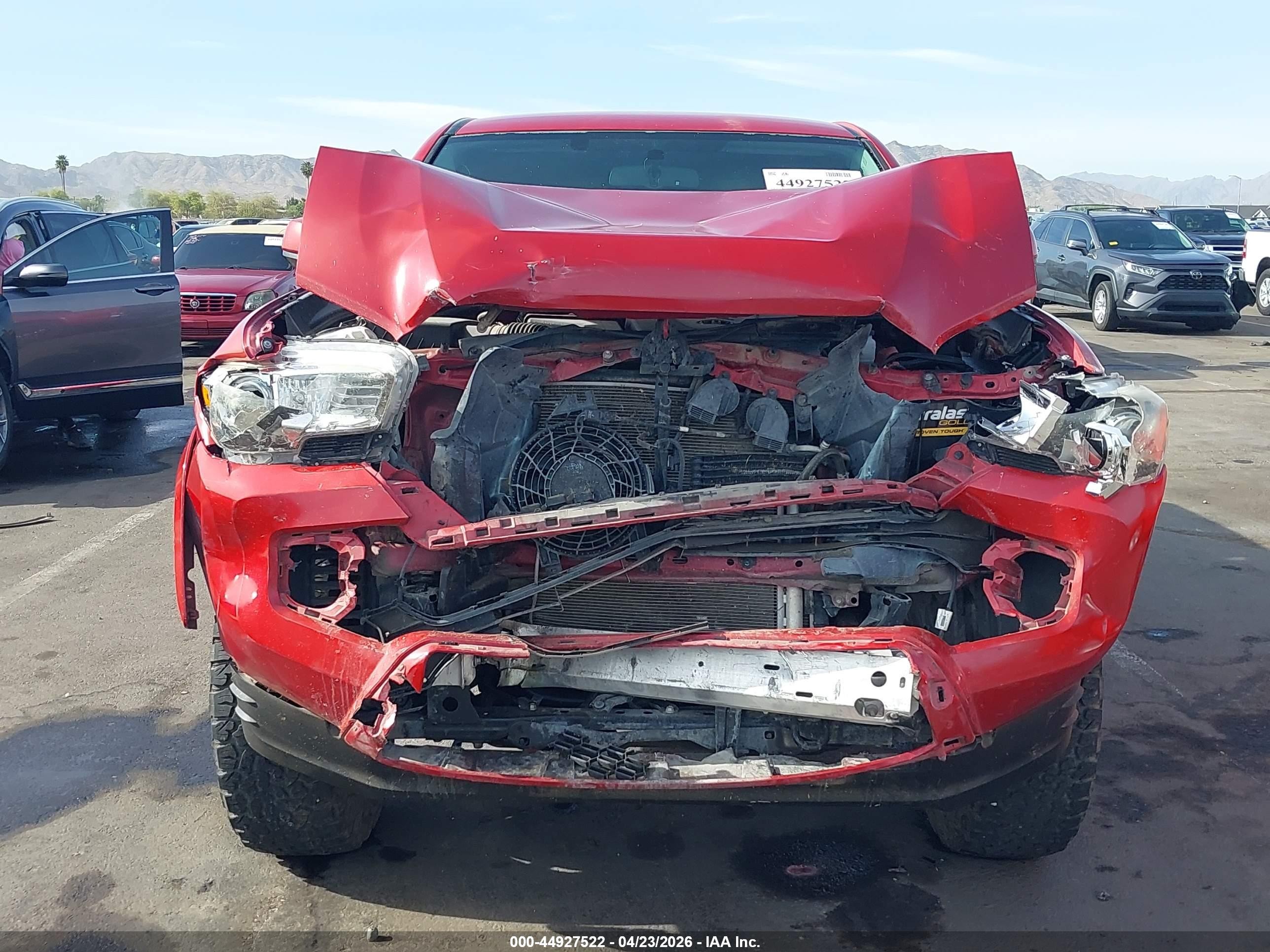 2017 Toyota Tacoma Sr5 V6 Red vin: 3TMCZ5AN8HM093661