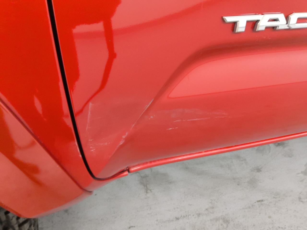 2019 Toyota Tacoma Sr5 V6 Red vin: 3TMCZ5AN8KM224451 Damage: Left Front Door, Multiple Scratches Heavy, 3