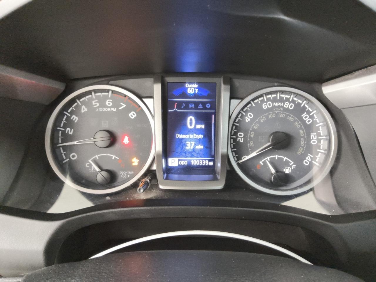 2019 Toyota Tacoma Sr5 V6 Red vin: 3TMCZ5AN8KM224451 Damage: Warning - Collision Avoidance, On, Unacceptable