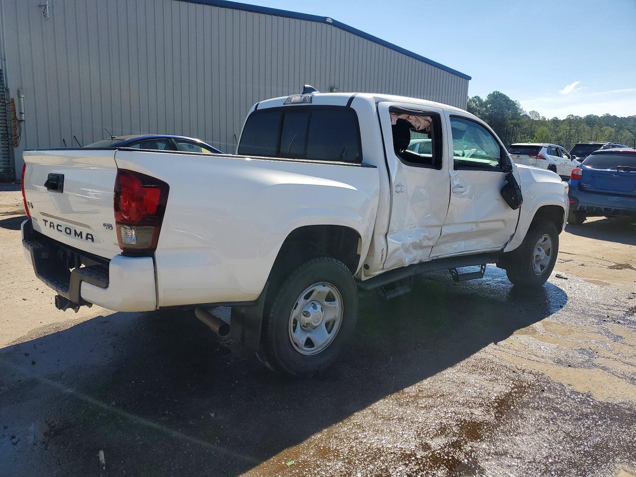 2021 Toyota Tacoma Sr V6 White vin: 3TMCZ5AN9MM416903