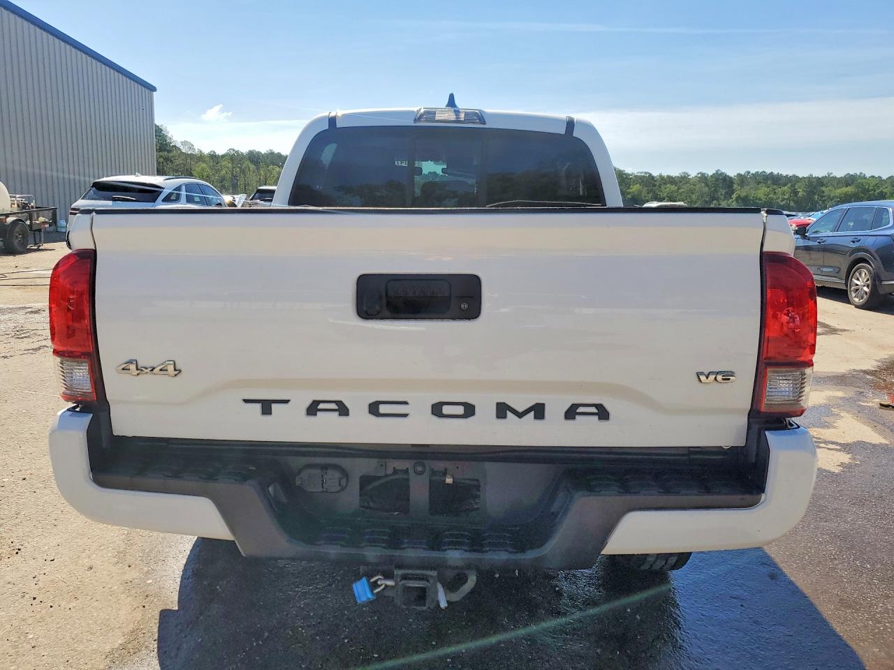 2021 Toyota Tacoma Sr V6 White vin: 3TMCZ5AN9MM416903