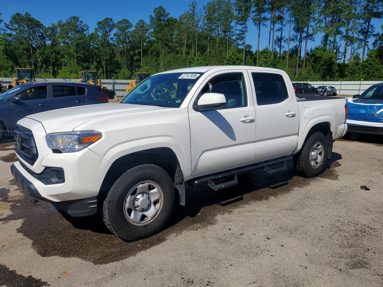 2021 Toyota Tacoma Sr V6 White vin: 3TMCZ5AN9MM416903