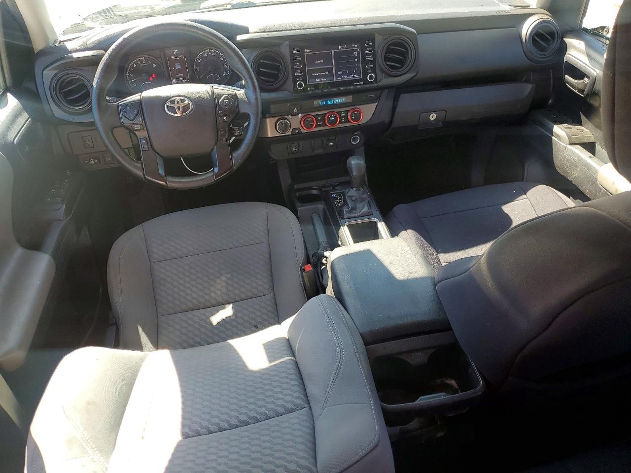 2021 Toyota Tacoma Sr V6 White vin: 3TMCZ5AN9MM416903
