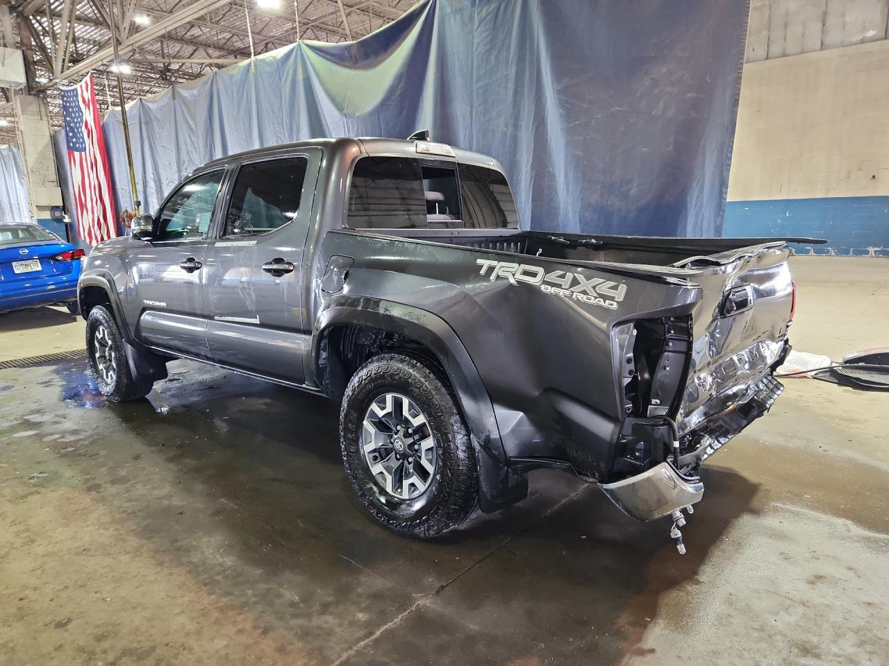 2023 Toyota Tacoma Trd Off-road Gray vin: 3TMCZ5AN9PM593293 Damage: Frame, Kinked, > 12 Inches