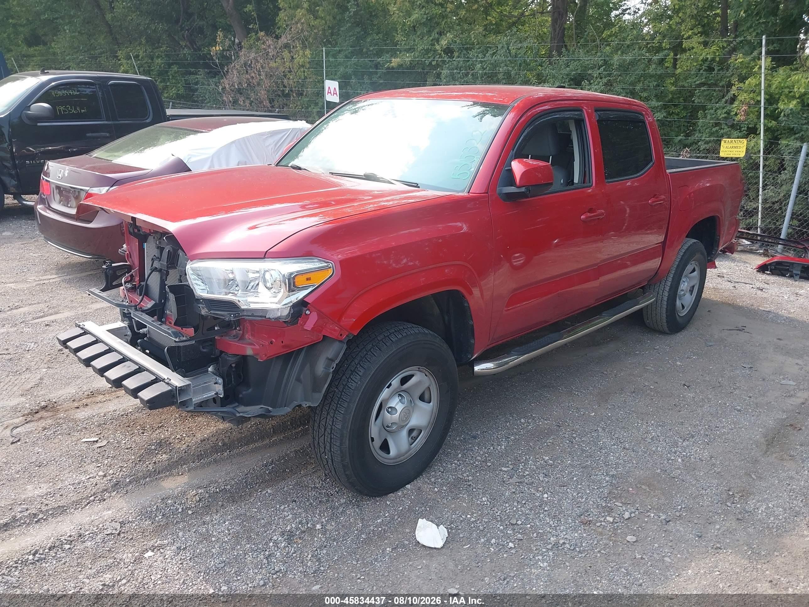 2023 Toyota Tacoma Sr V6 Red vin: 3TMCZ5ANXPM554325