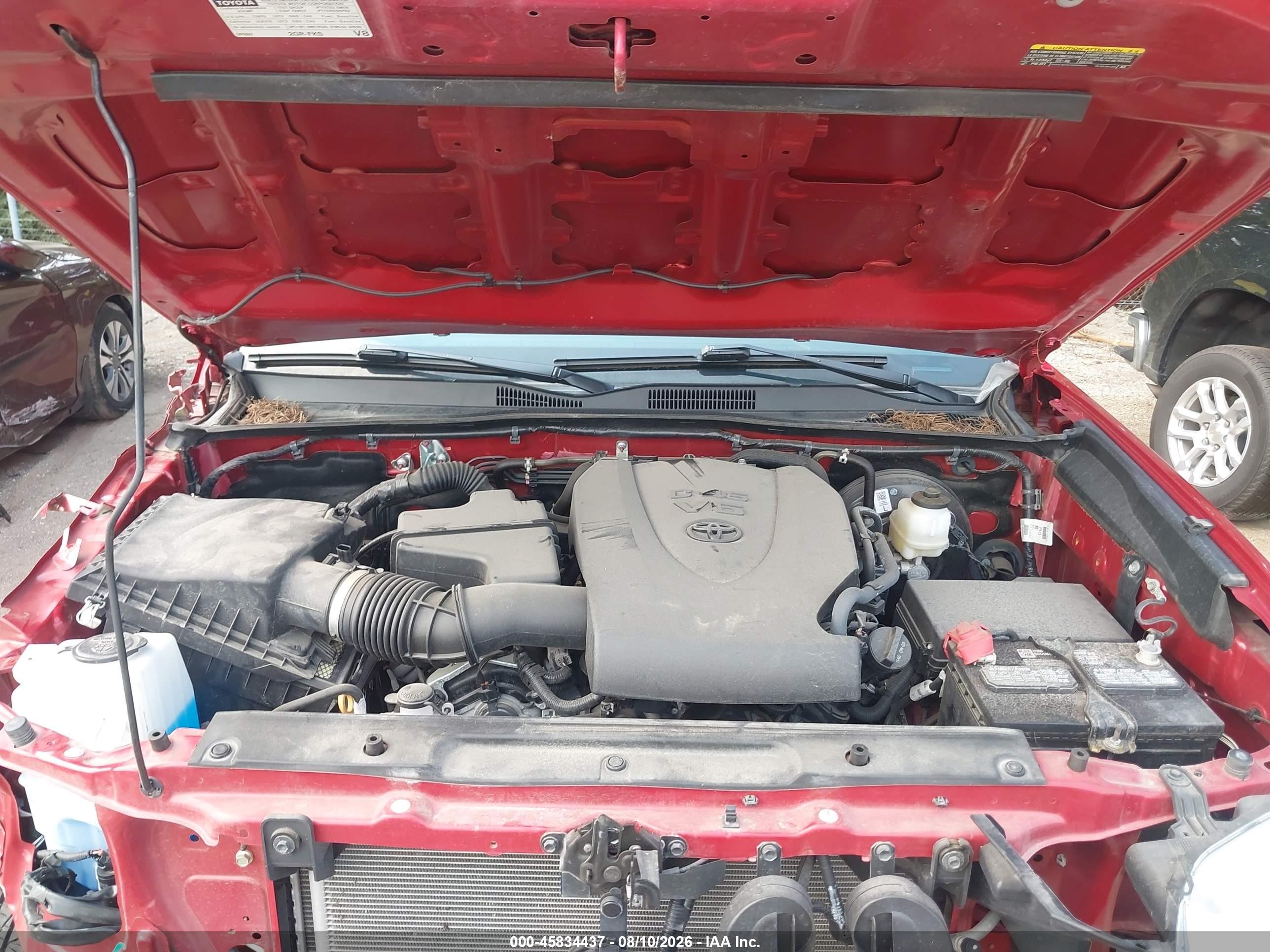 2023 Toyota Tacoma Sr V6 Red vin: 3TMCZ5ANXPM554325