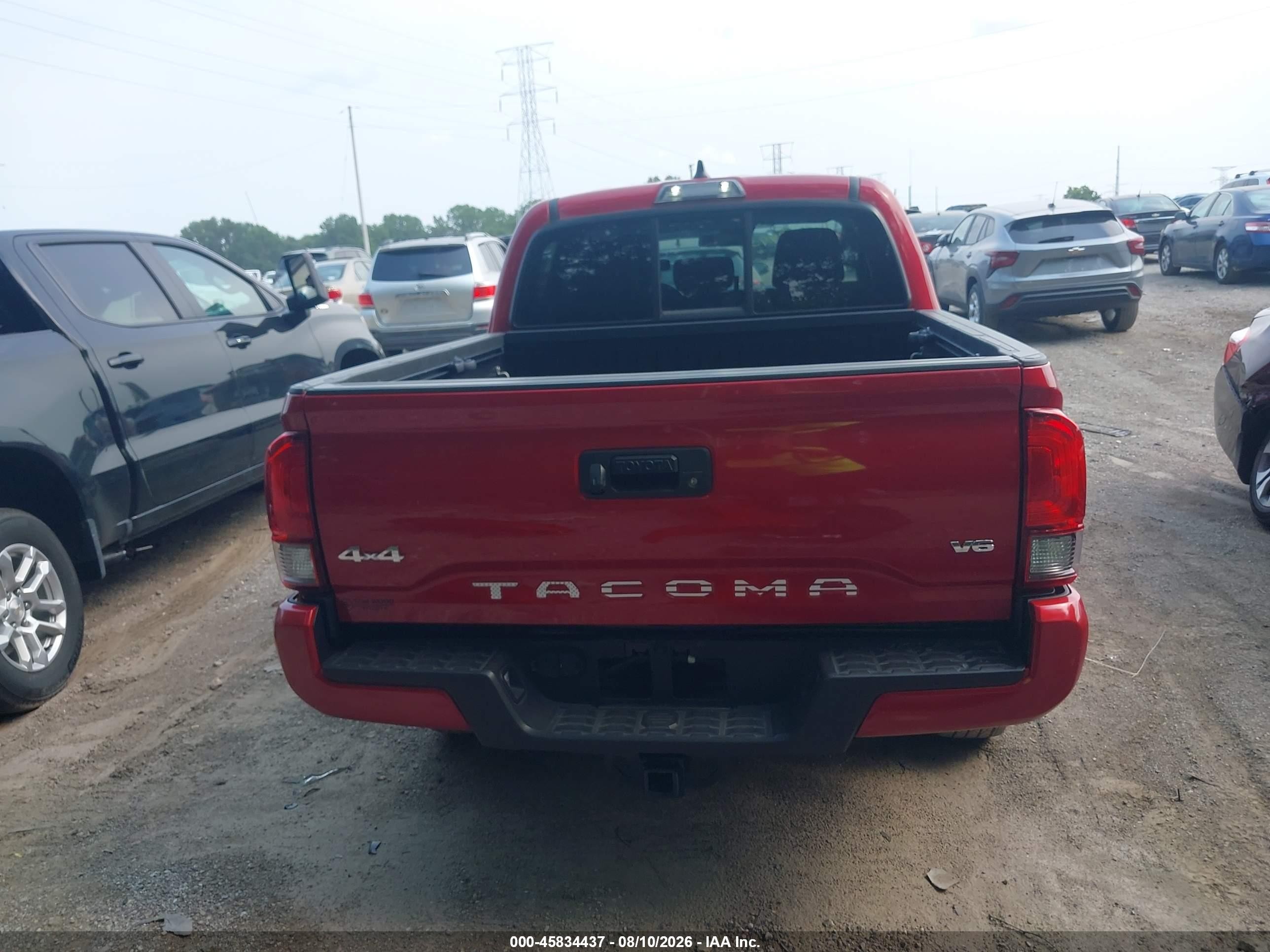 2023 Toyota Tacoma Sr V6 Red vin: 3TMCZ5ANXPM554325
