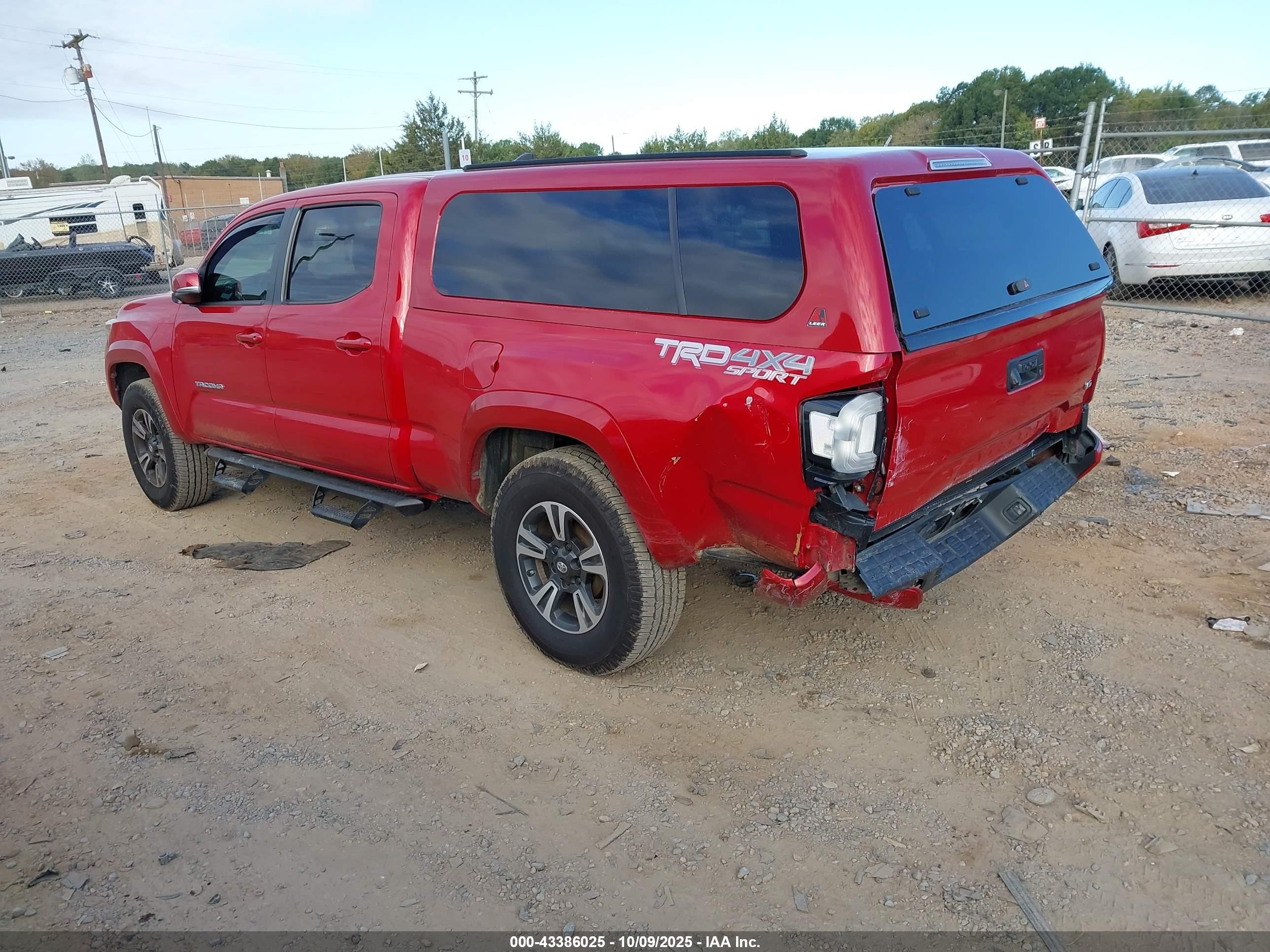 2018 Toyota Tacoma Trd Sport Красный vin: 3TMDZ5BN4JM052047