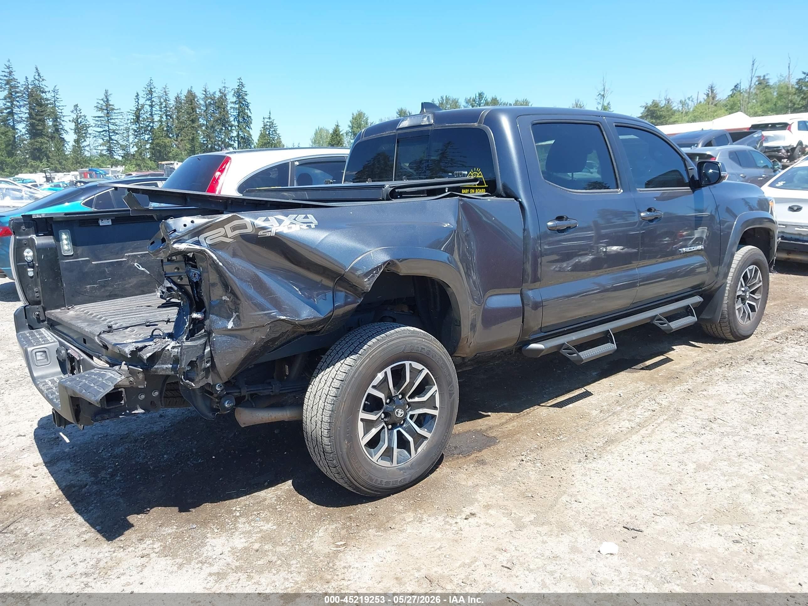 2023 Toyota Tacoma Trd Sport Серый vin: 3TMDZ5BN8PM156808