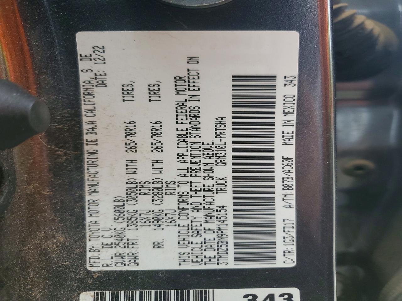 2023 Toyota Tacoma Trd Off-road Gray vin: 3TMDZ5BN9PM145154