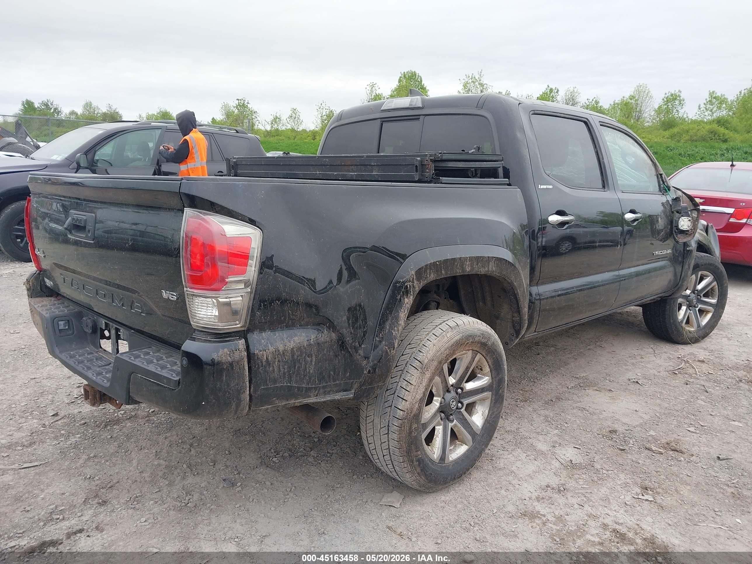 2016 Toyota Tacoma Limited Black vin: 3TMGZ5AN0GM011115