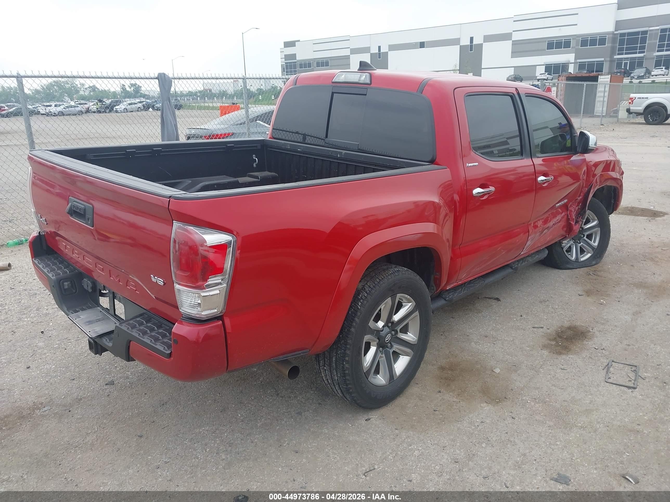 2018 Toyota Tacoma Limited Красный vin: 3TMGZ5AN7JM125023