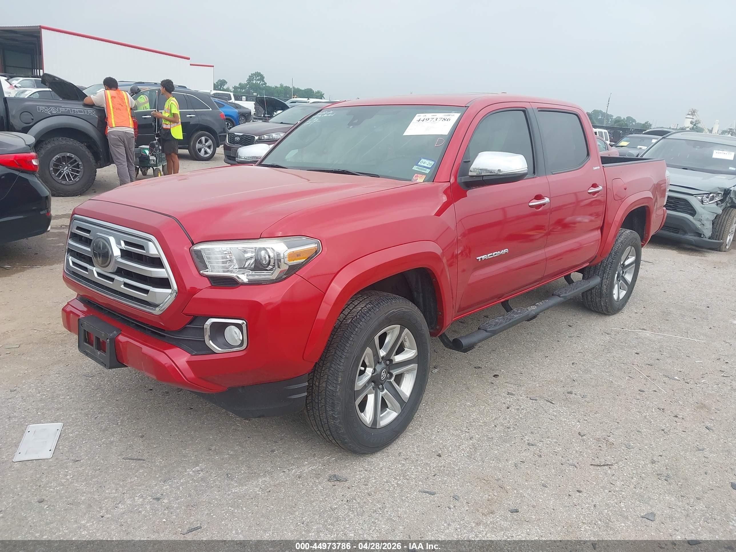 2018 Toyota Tacoma Limited Красный vin: 3TMGZ5AN7JM125023