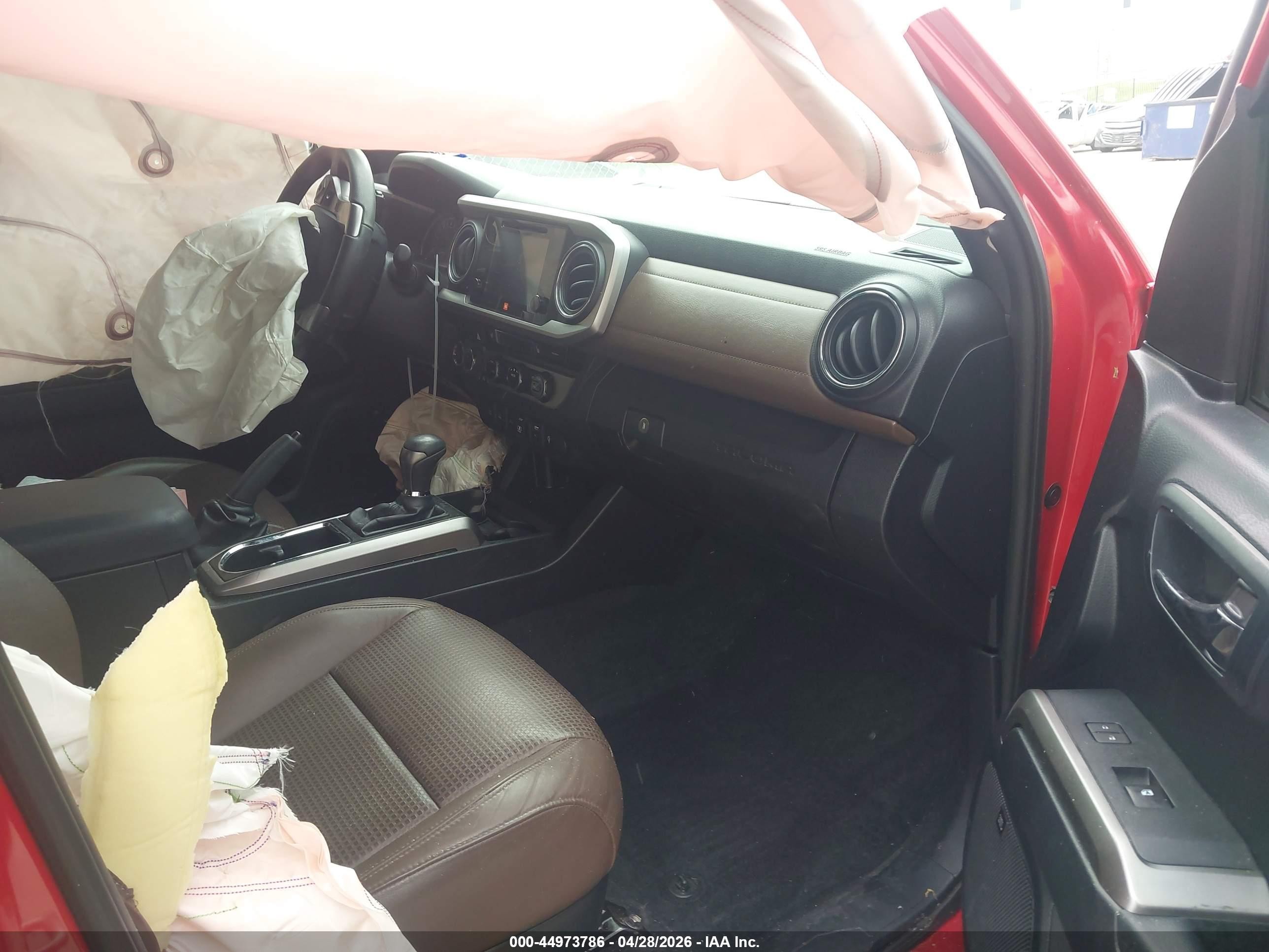 2018 Toyota Tacoma Limited Красный vin: 3TMGZ5AN7JM125023