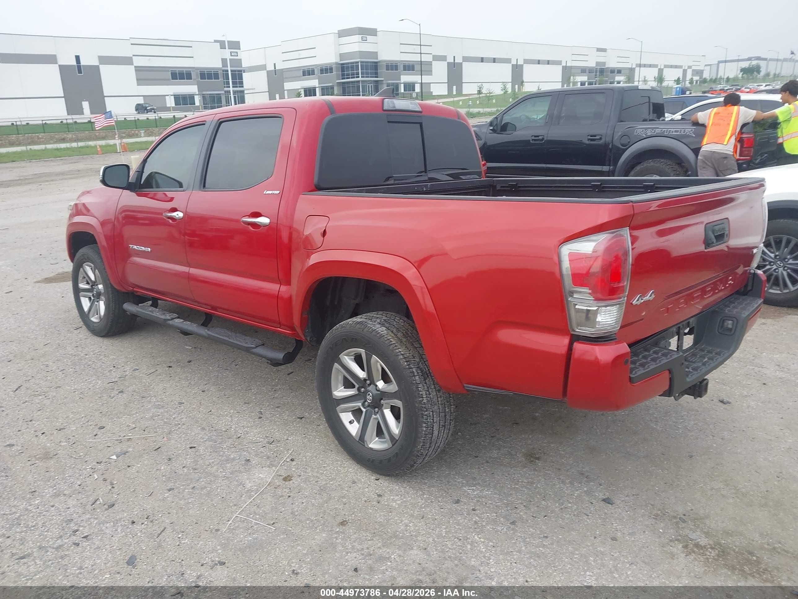 2018 Toyota Tacoma Limited Красный vin: 3TMGZ5AN7JM125023