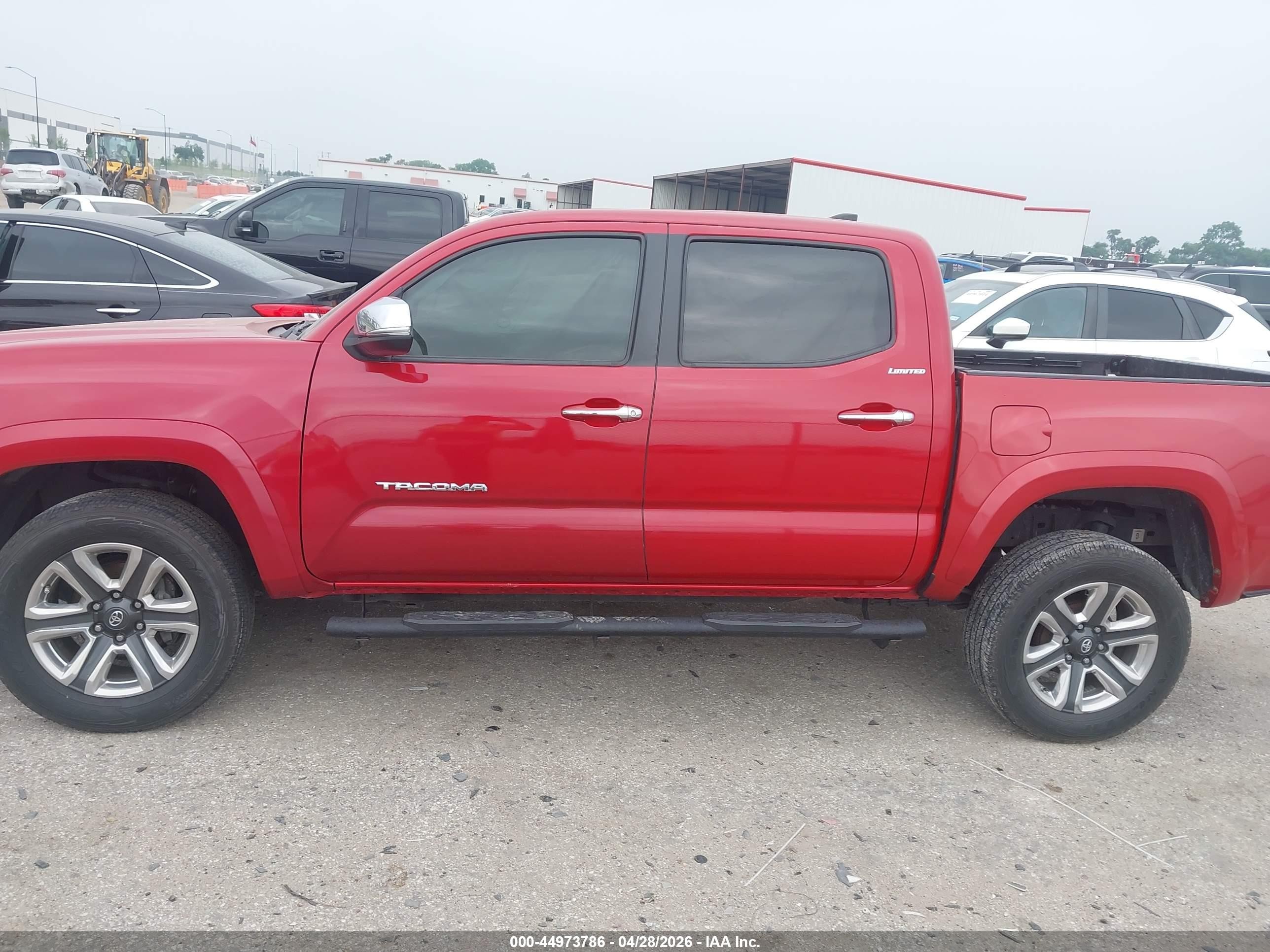 2018 Toyota Tacoma Limited Красный vin: 3TMGZ5AN7JM125023