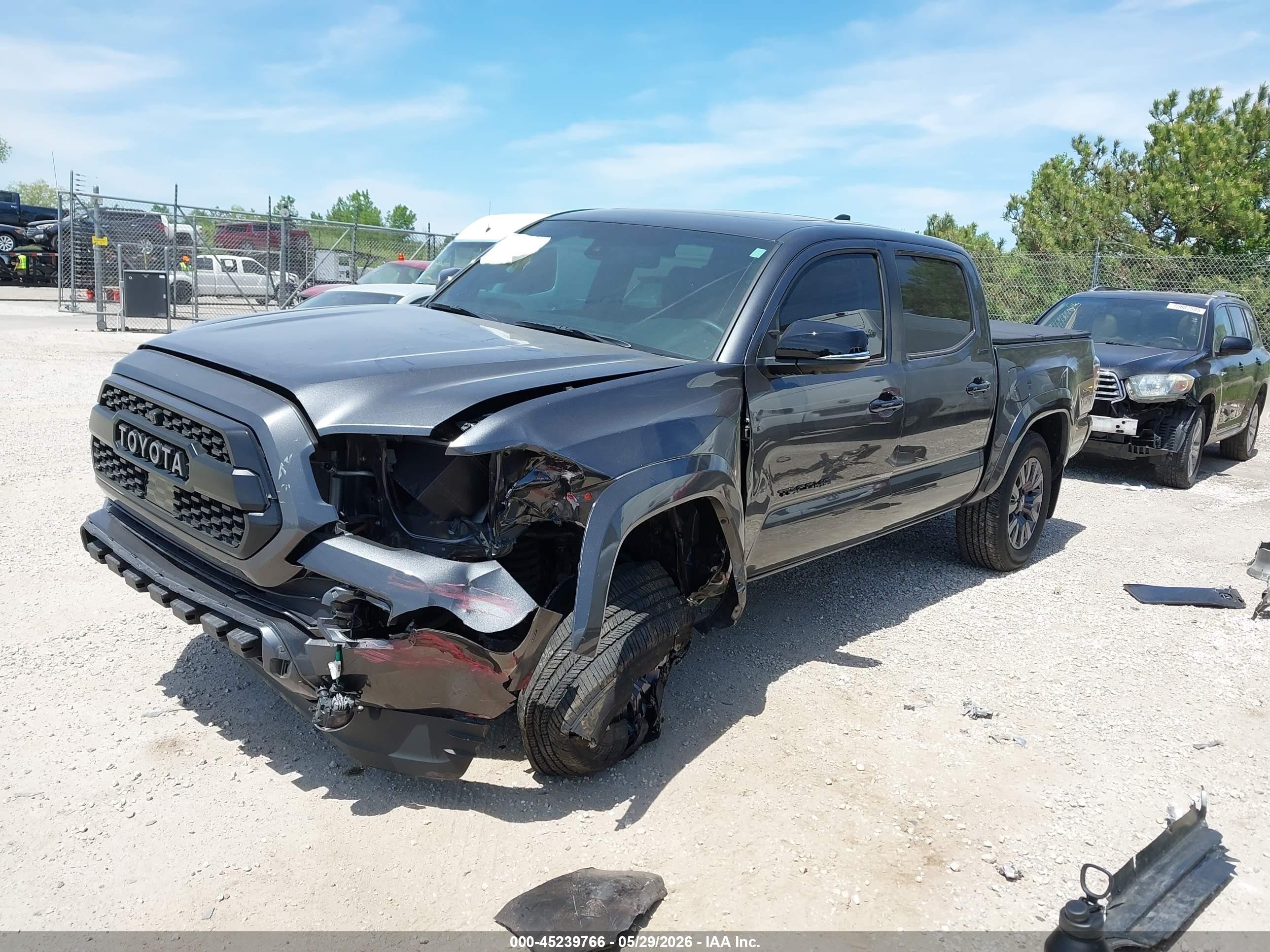 2022 Toyota Tacoma Limited Серый vin: 3TMGZ5ANXNM492732