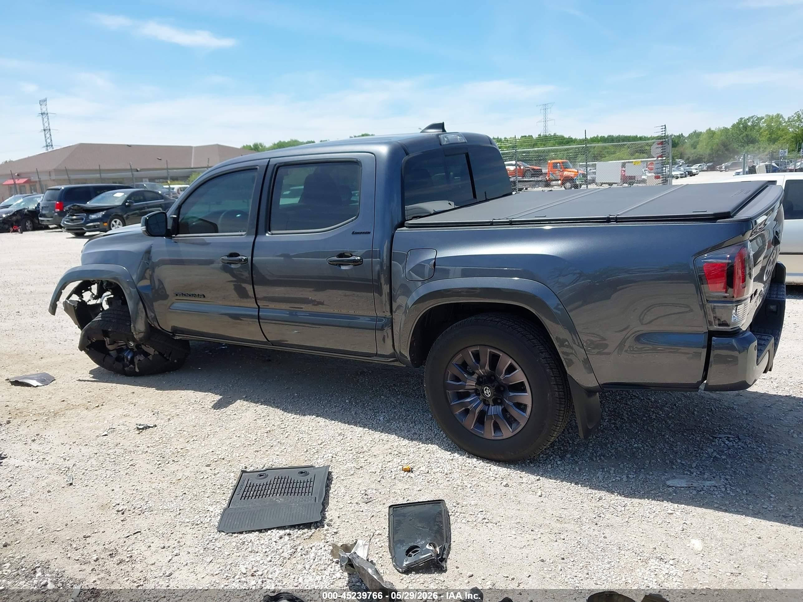 2022 Toyota Tacoma Limited Серый vin: 3TMGZ5ANXNM492732