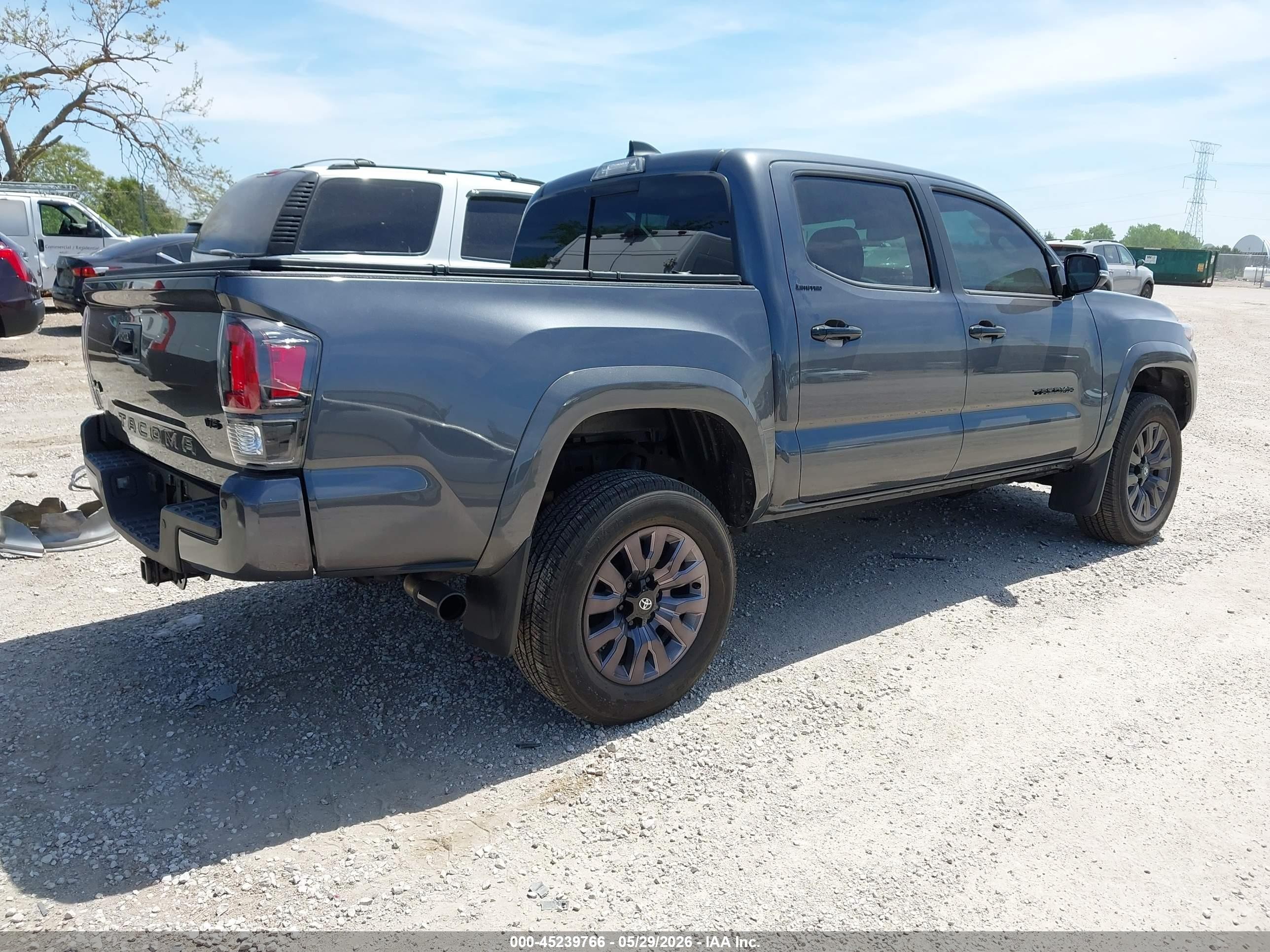 2022 Toyota Tacoma Limited Серый vin: 3TMGZ5ANXNM492732