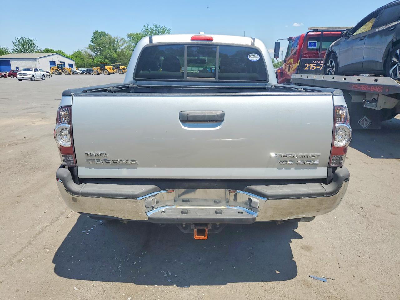 2010 Toyota Tacoma Double Cab Prerunner Silver vin: 3TMJU4GN0AM102334