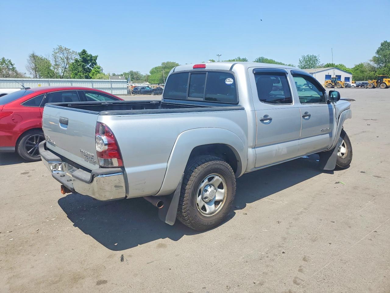 2010 Toyota Tacoma Double Cab Prerunner Silver vin: 3TMJU4GN0AM102334