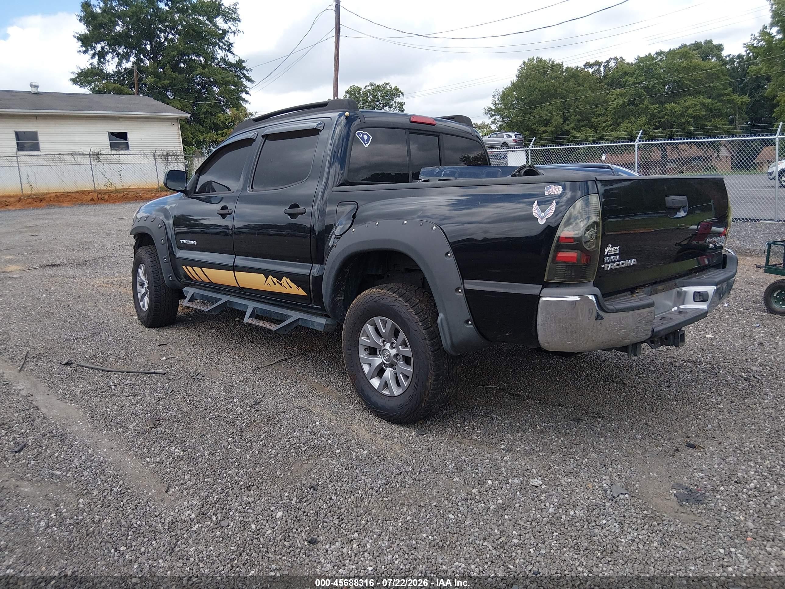 2011 Toyota Tacoma Prerunner V6 Black vin: 3TMJU4GN0BM110614