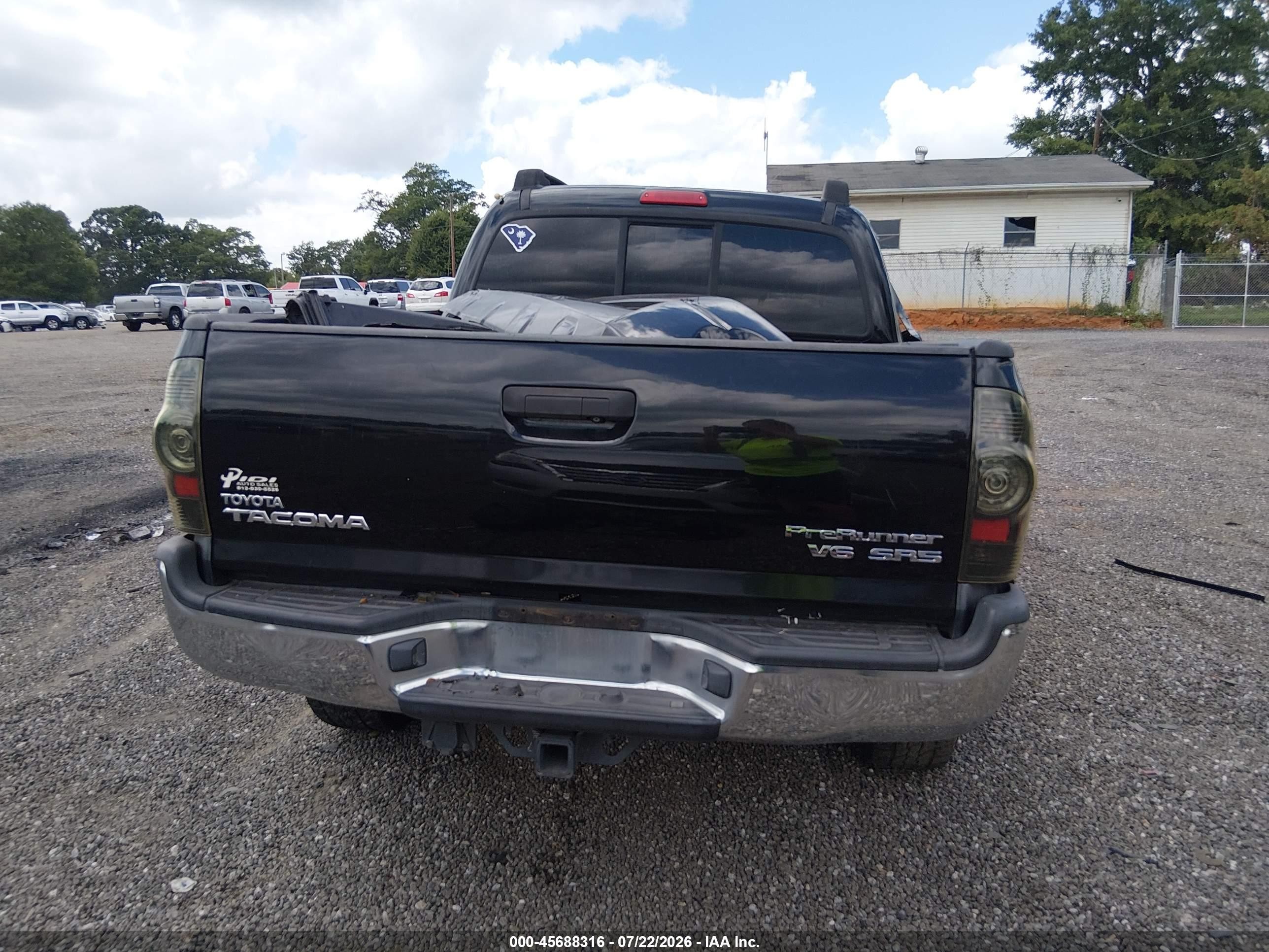 2011 Toyota Tacoma Prerunner V6 Black vin: 3TMJU4GN0BM110614