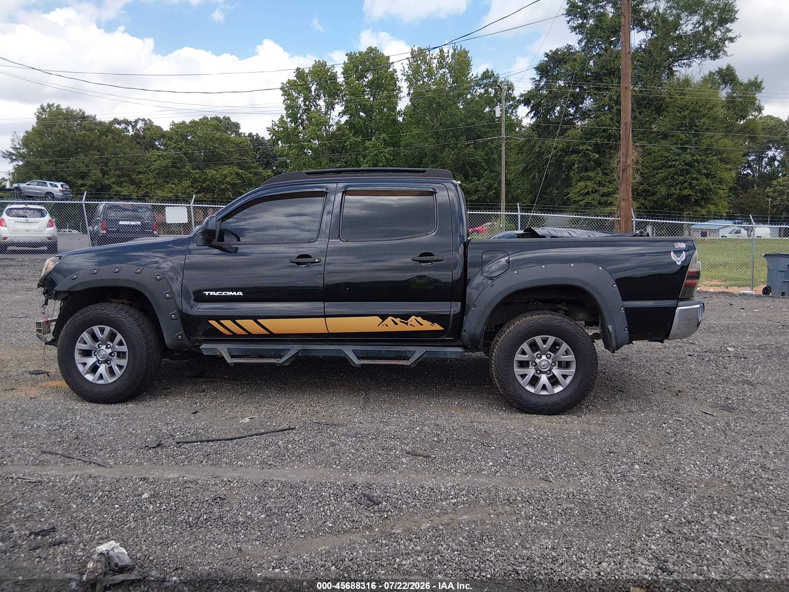 2011 Toyota Tacoma Prerunner V6 Black vin: 3TMJU4GN0BM110614