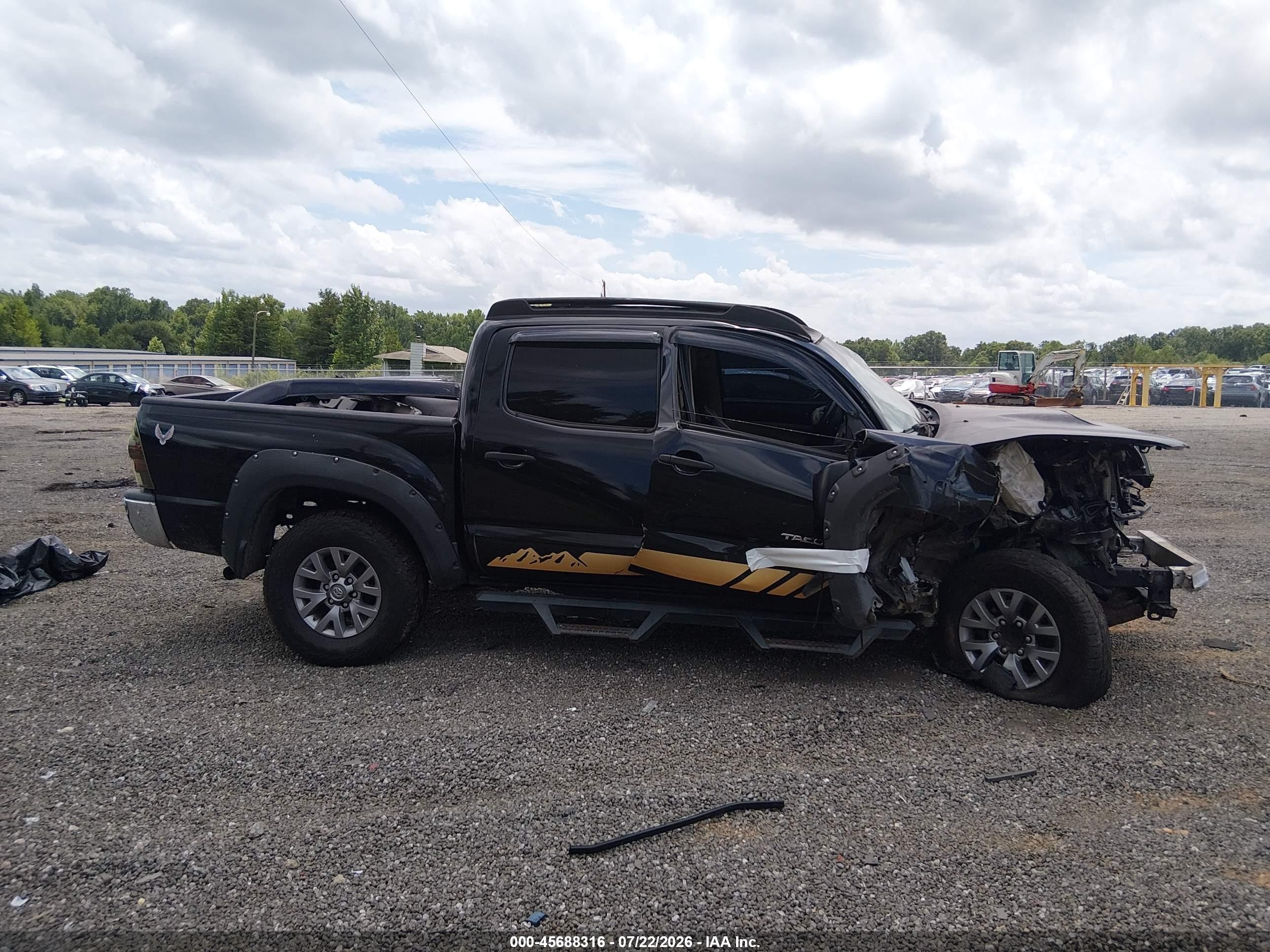 2011 Toyota Tacoma Prerunner V6 Black vin: 3TMJU4GN0BM110614