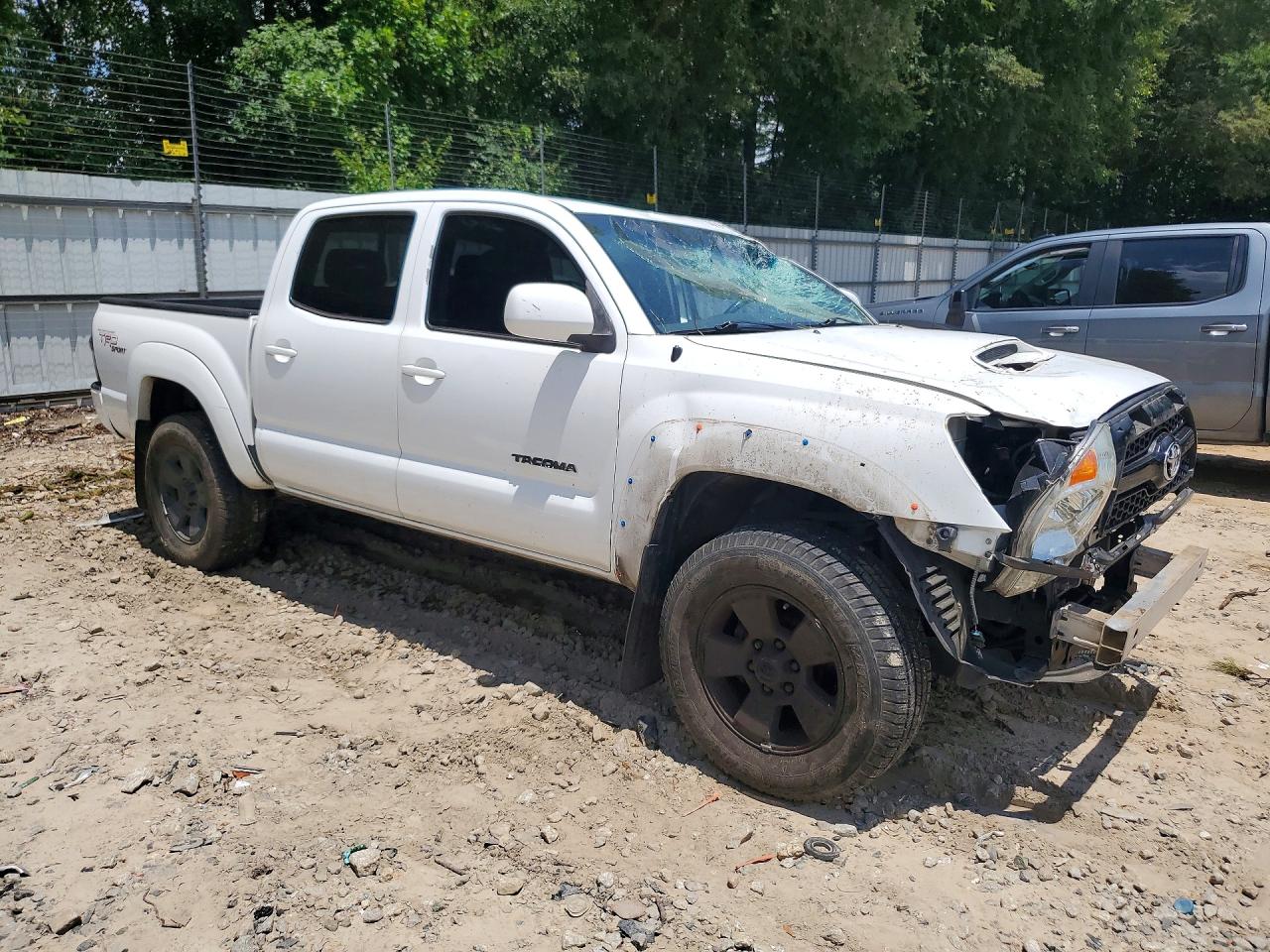 2011 Toyota Tacoma Double Cab Prerunner Белый vin: 3TMJU4GN0BM112900