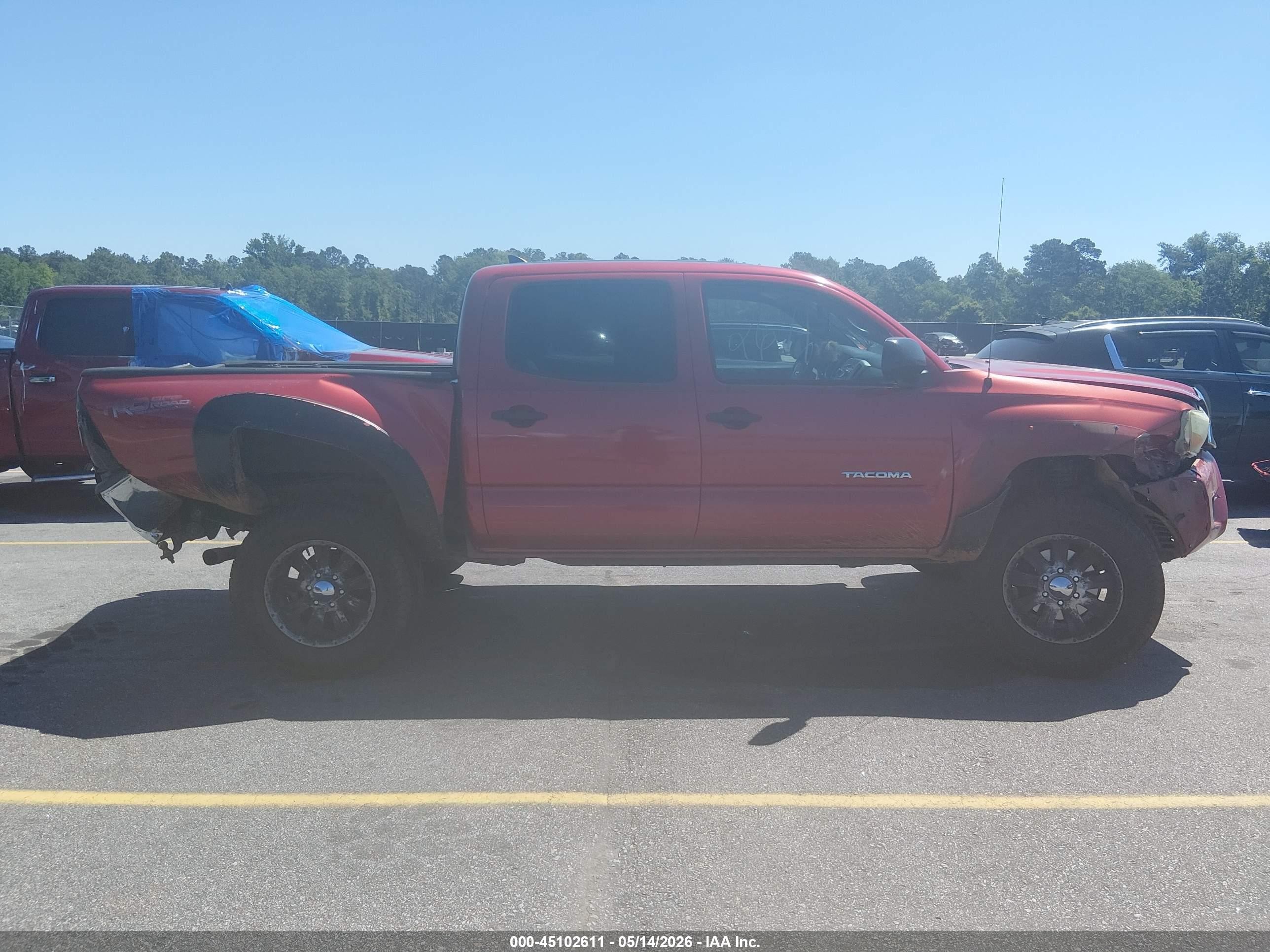 2012 Toyota Tacoma Prerunner V6 Красный vin: 3TMJU4GN0CM128354