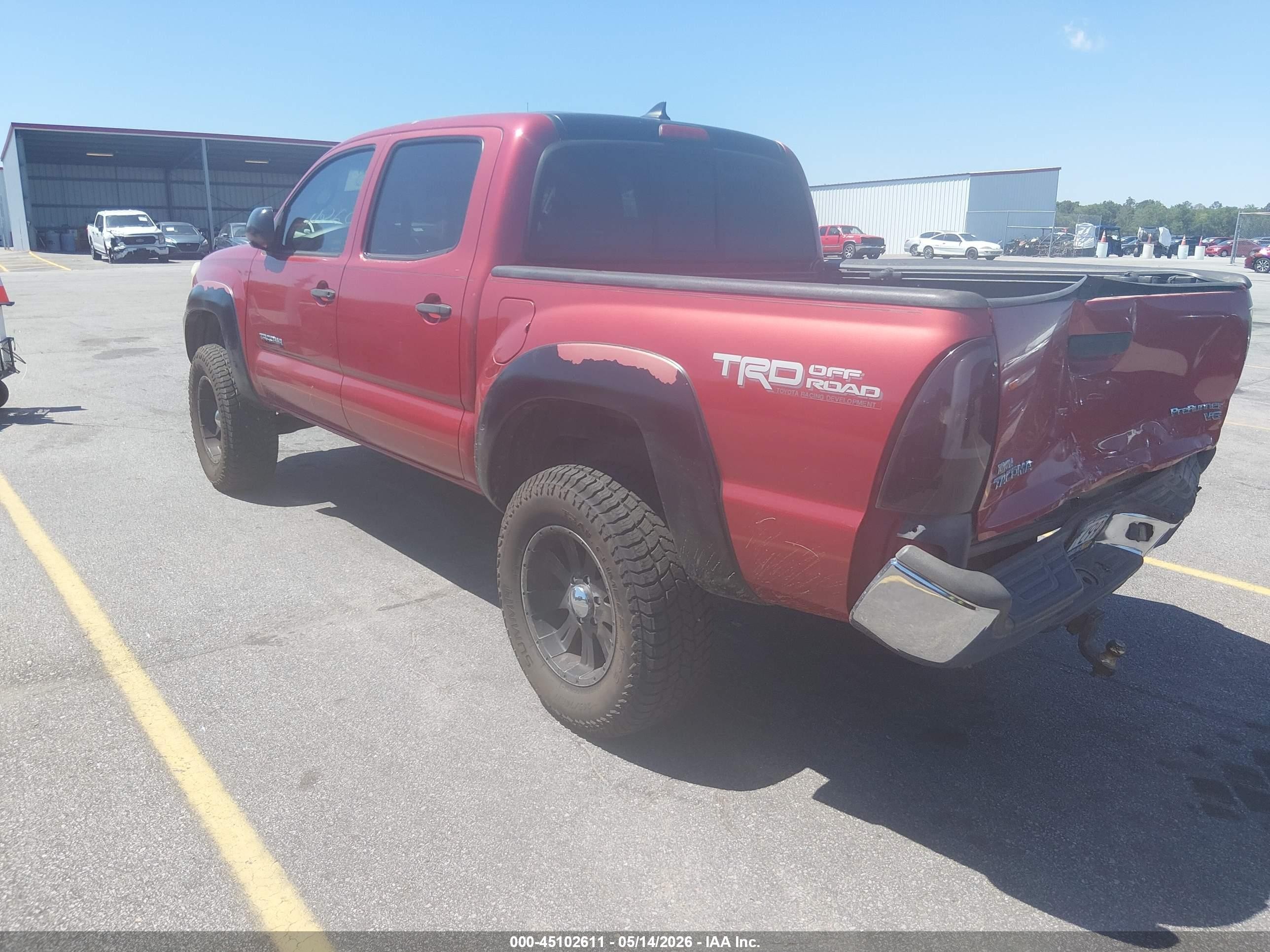 2012 Toyota Tacoma Prerunner V6 Красный vin: 3TMJU4GN0CM128354