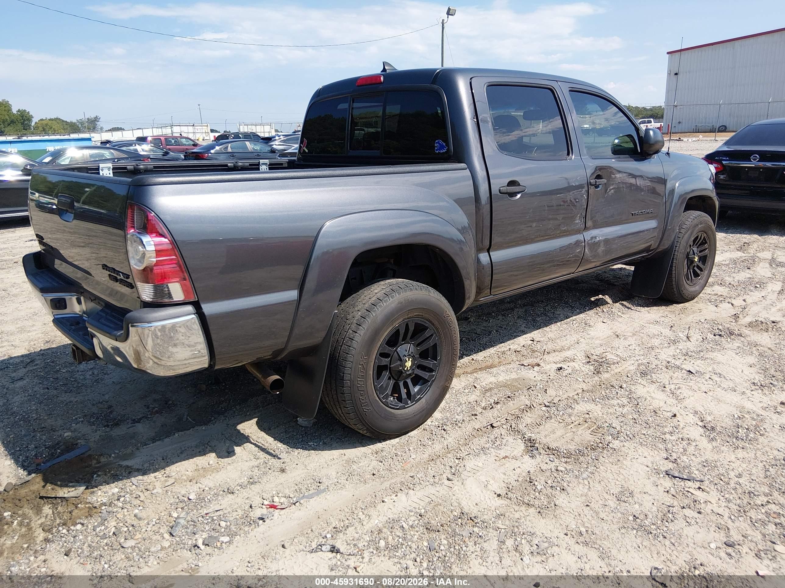 2012 Toyota Tacoma Prerunner V6 Gray vin: 3TMJU4GN0CM137216