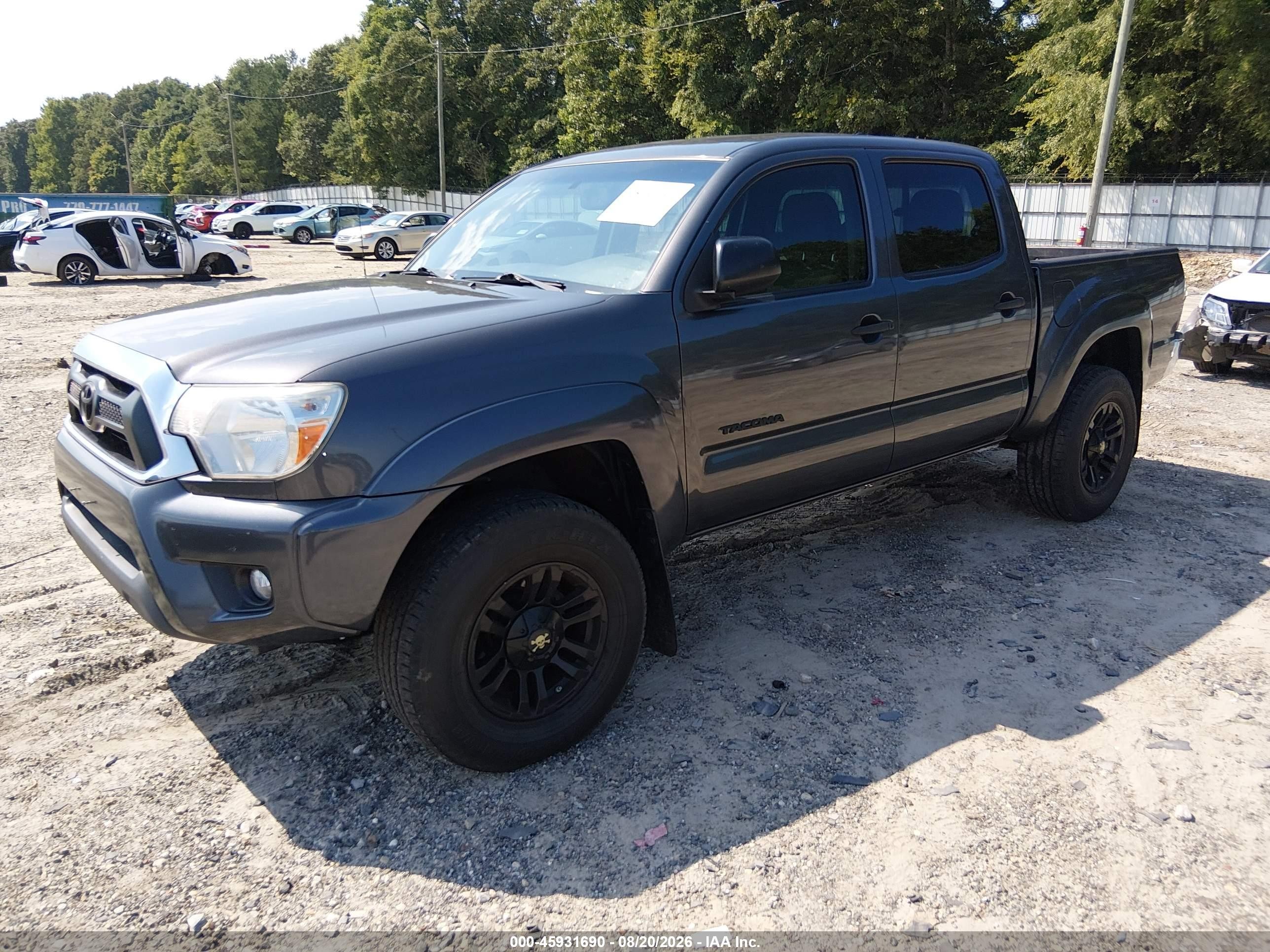 2012 Toyota Tacoma Prerunner V6 Gray vin: 3TMJU4GN0CM137216
