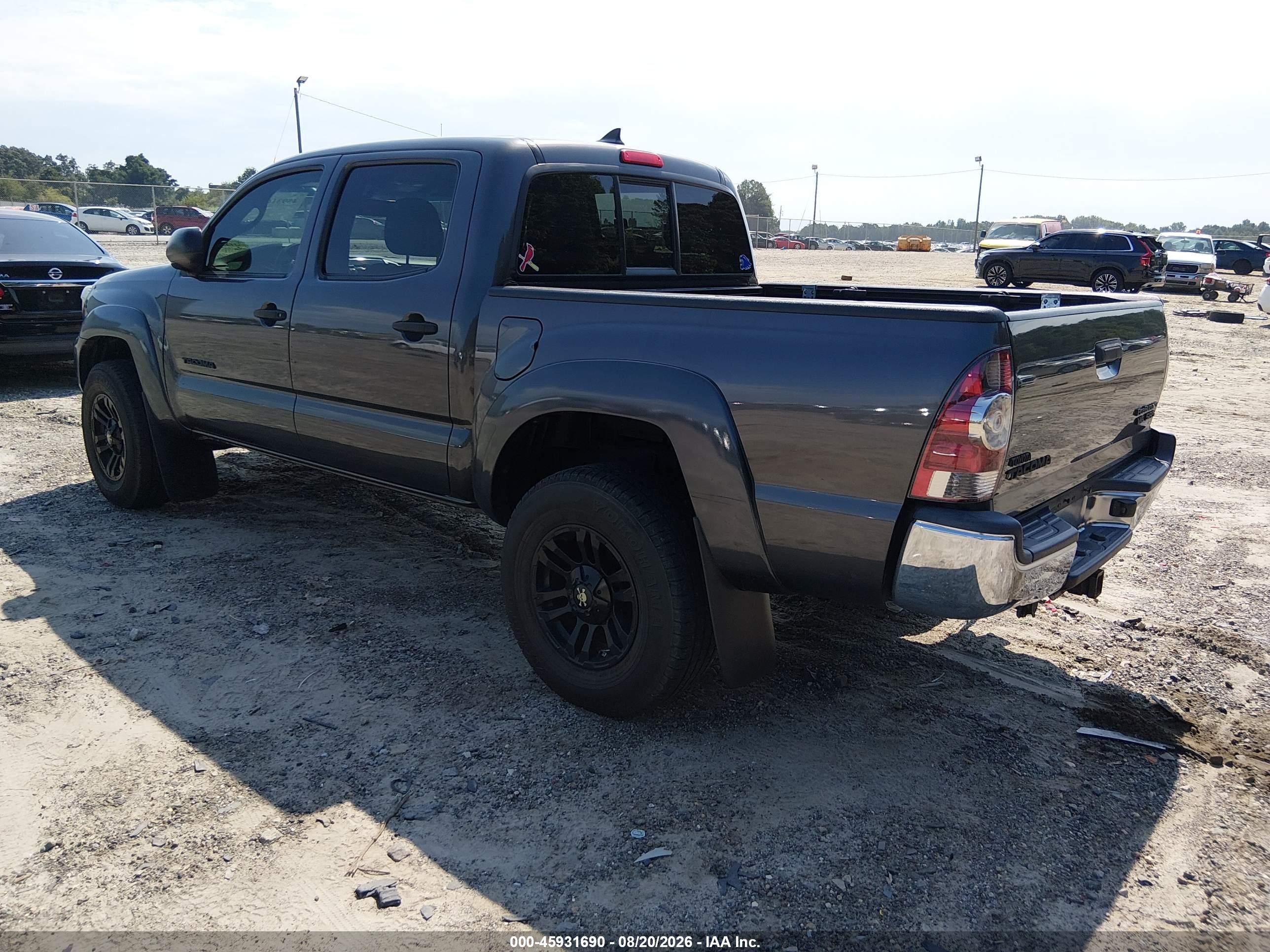 2012 Toyota Tacoma Prerunner V6 Gray vin: 3TMJU4GN0CM137216