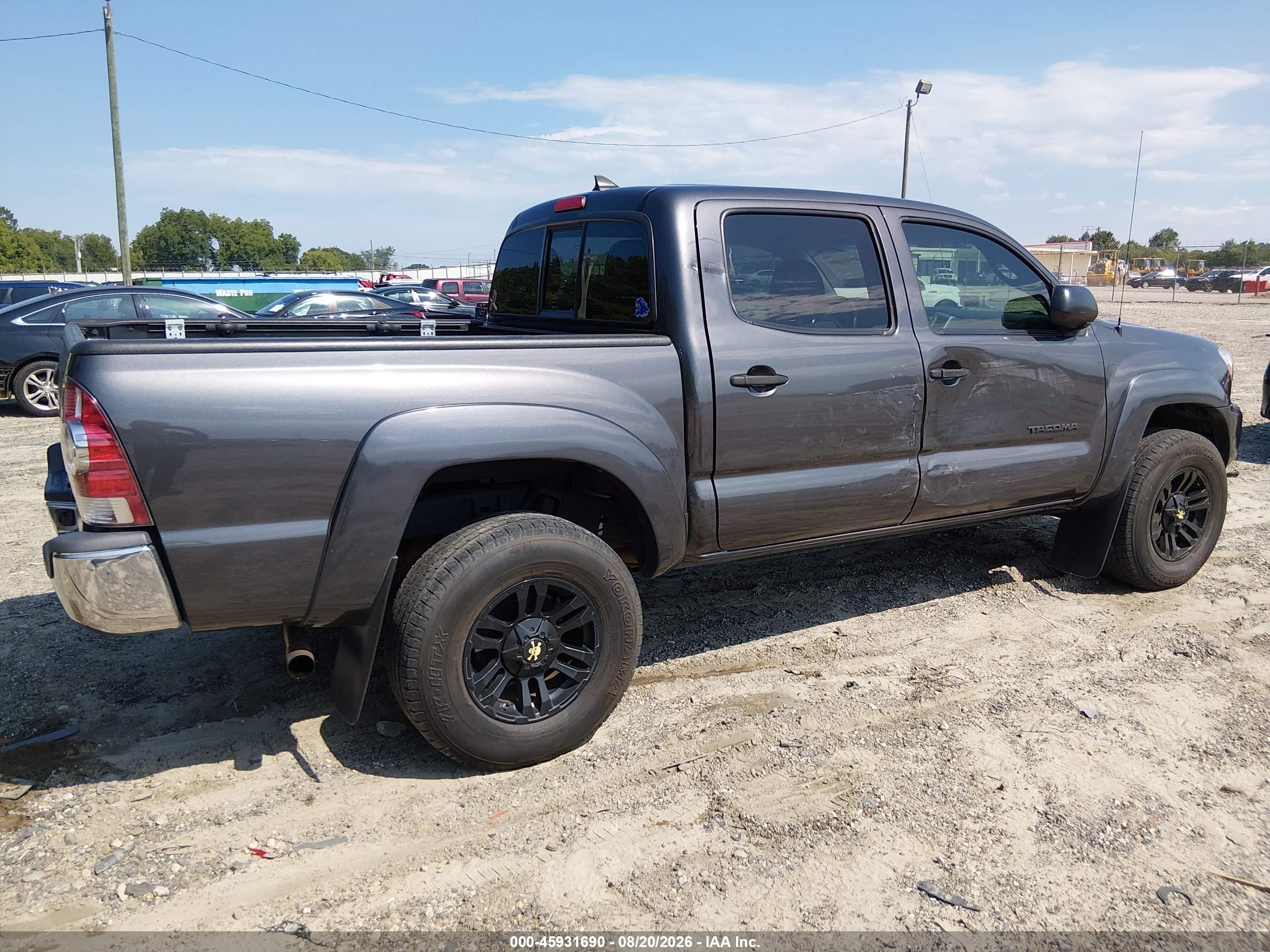 2012 Toyota Tacoma Prerunner V6 Gray vin: 3TMJU4GN0CM137216