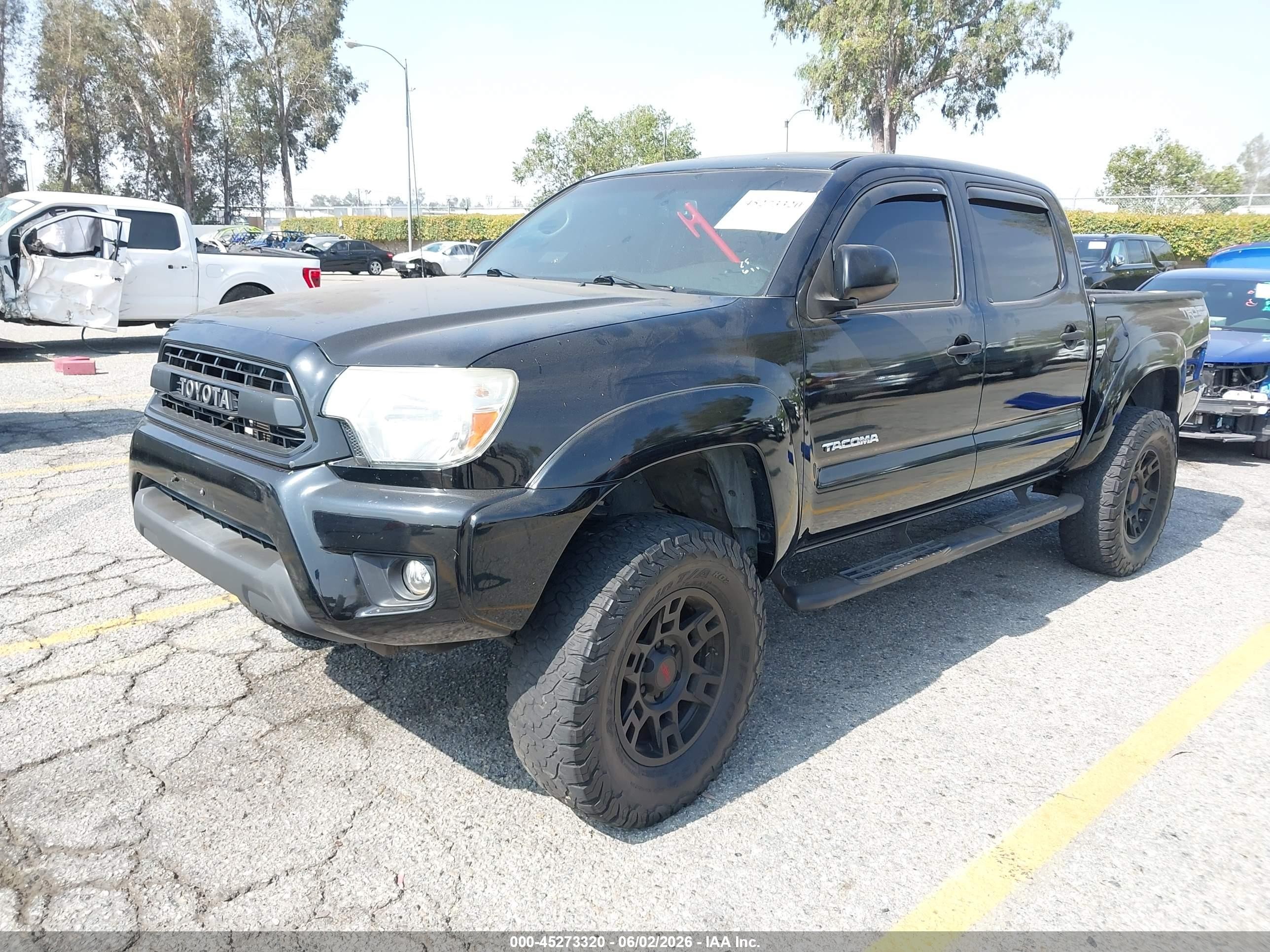 2013 Toyota Tacoma Prerunner V6 Black vin: 3TMJU4GN0DM153269