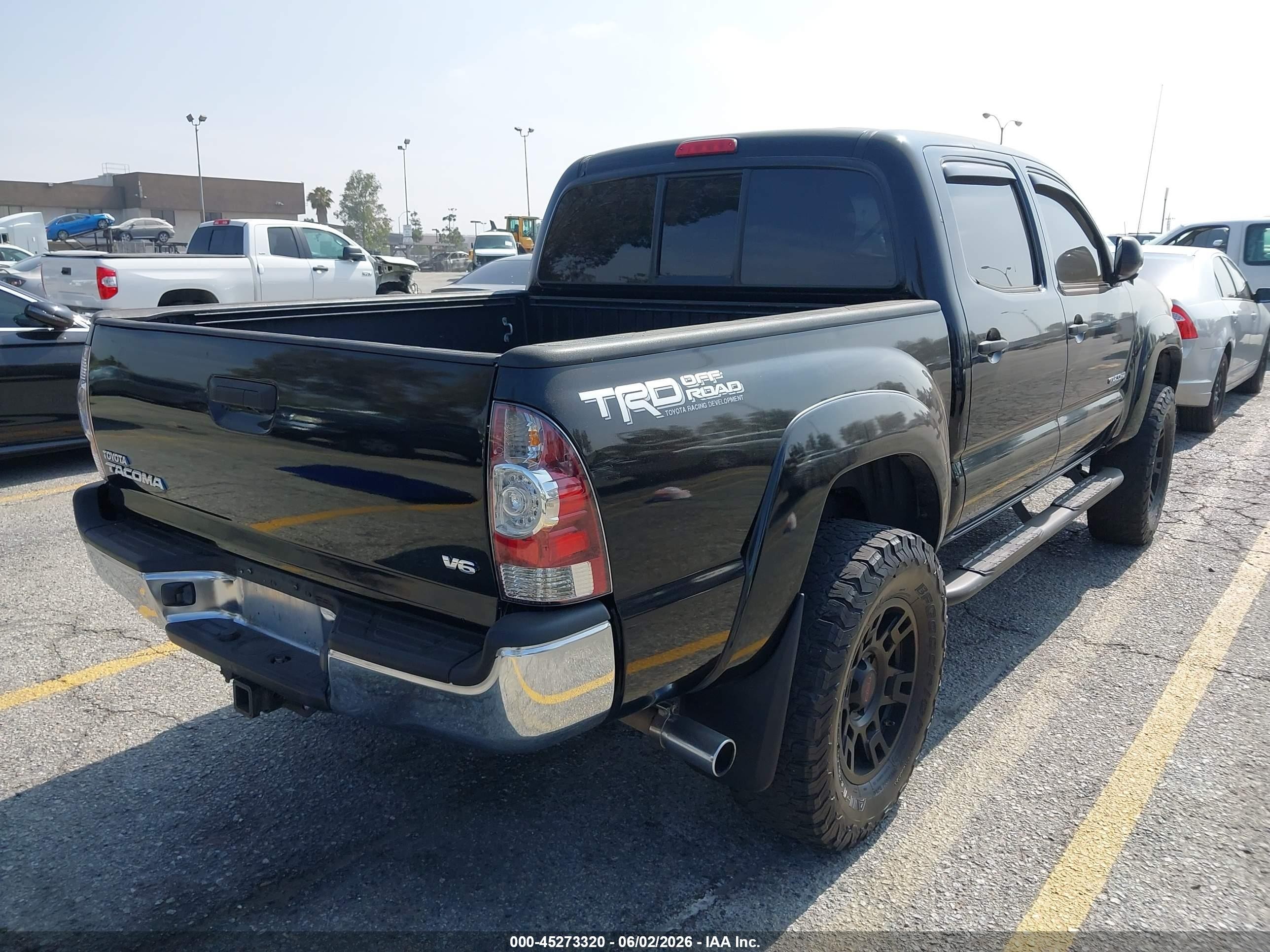 2013 Toyota Tacoma Prerunner V6 Black vin: 3TMJU4GN0DM153269