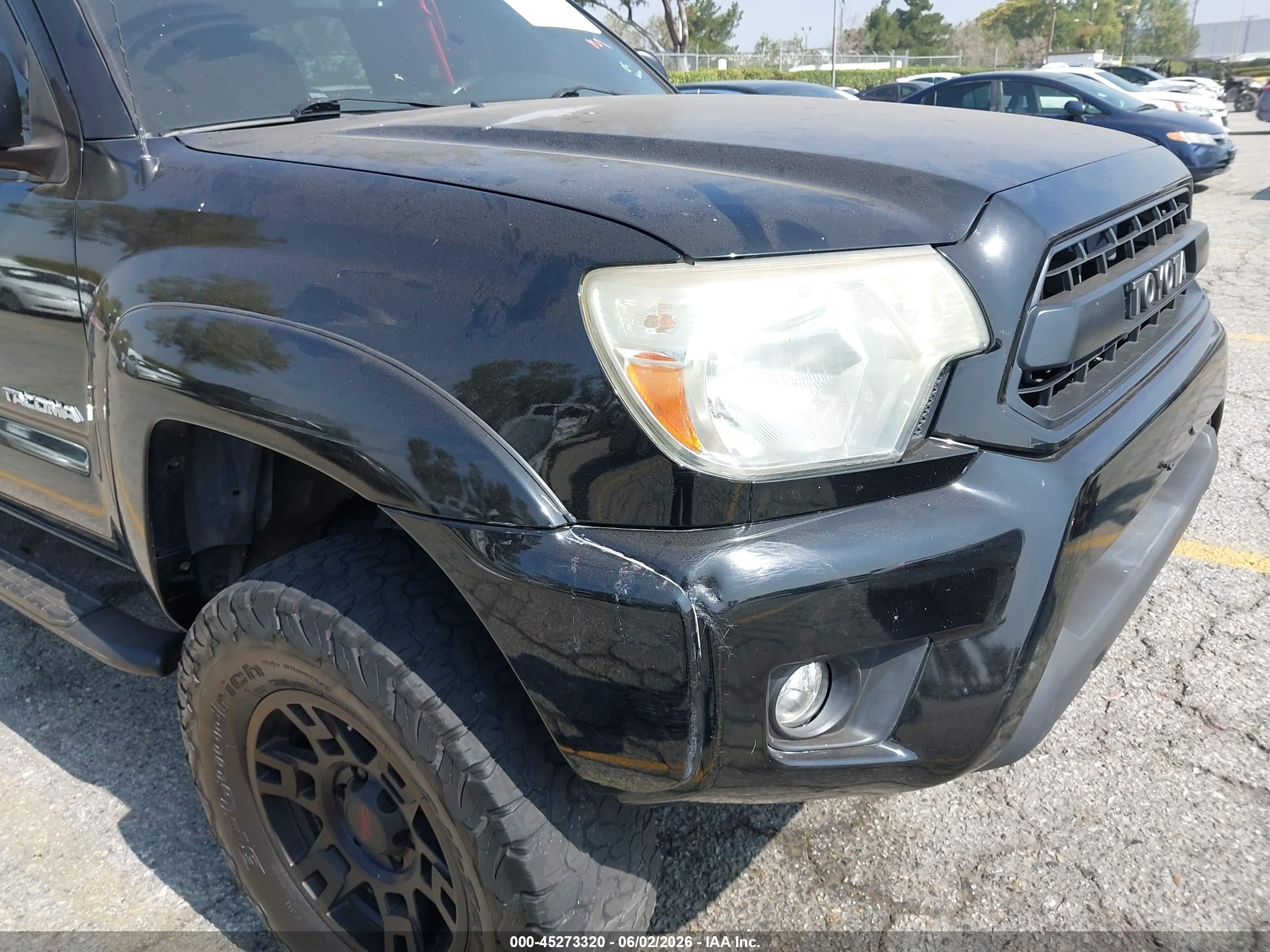 2013 Toyota Tacoma Prerunner V6 Black vin: 3TMJU4GN0DM153269