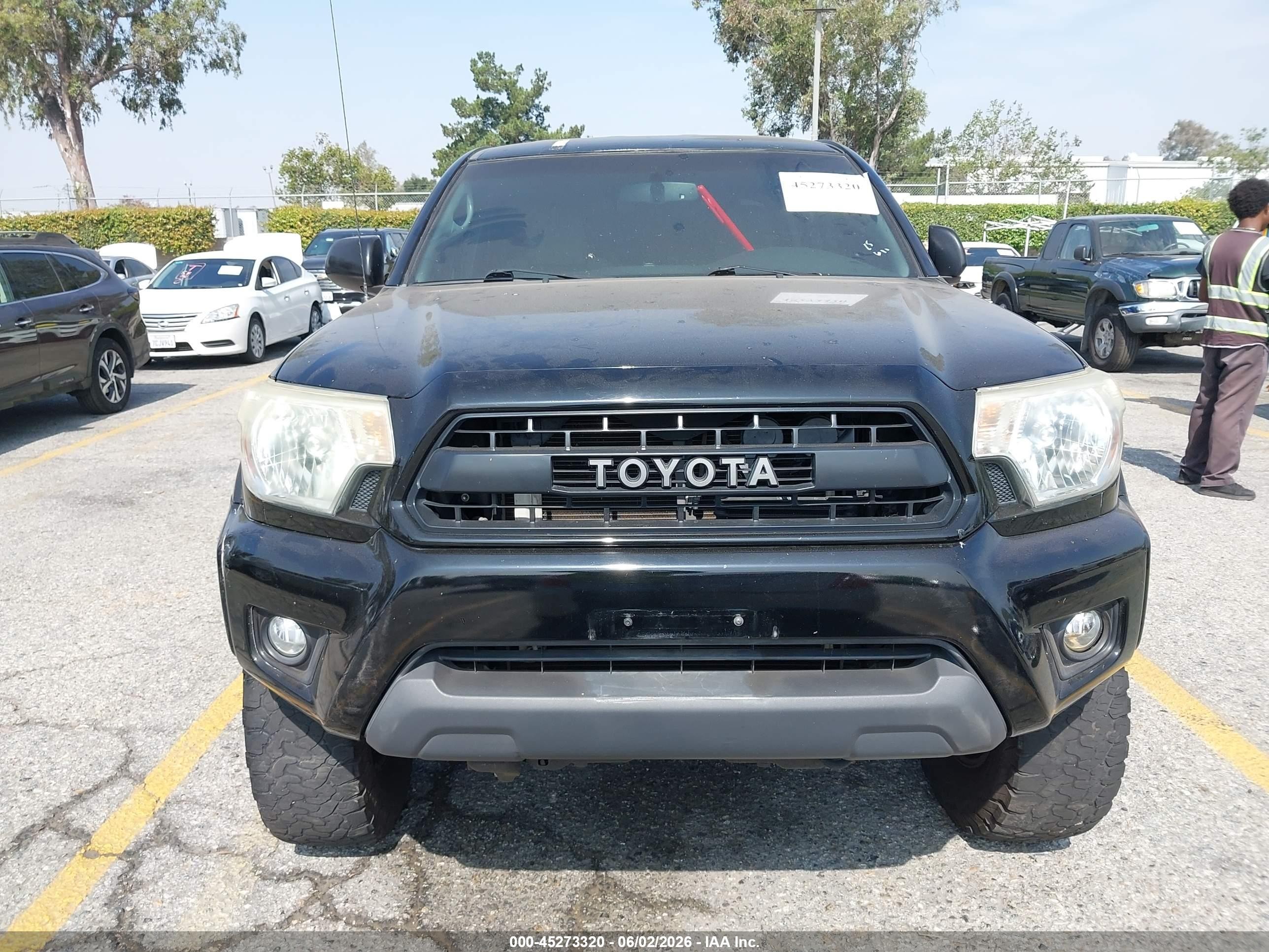 2013 Toyota Tacoma Prerunner V6 Black vin: 3TMJU4GN0DM153269
