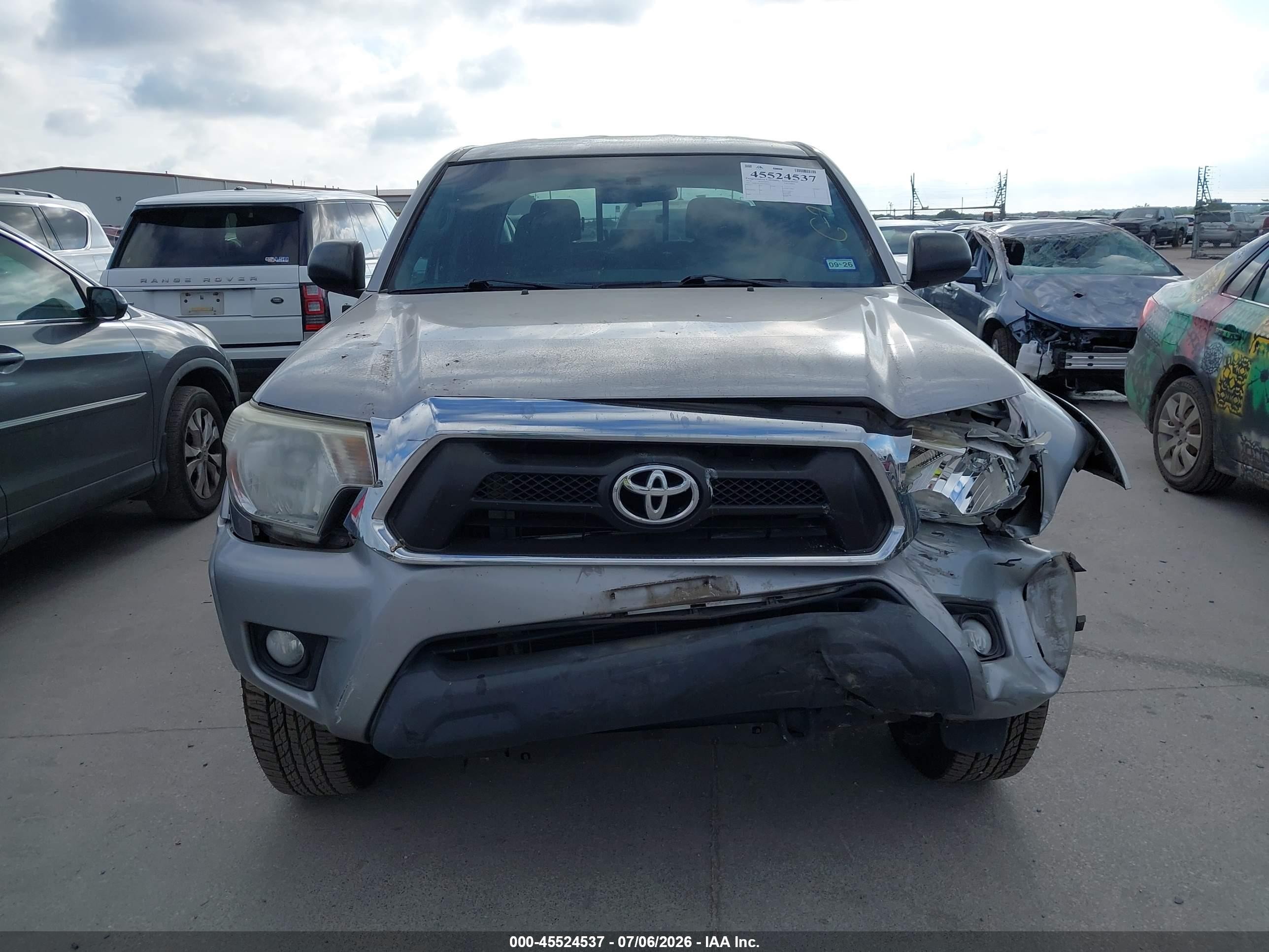 2014 Toyota Tacoma Prerunner V6 Серебряный vin: 3TMJU4GN0EM159672