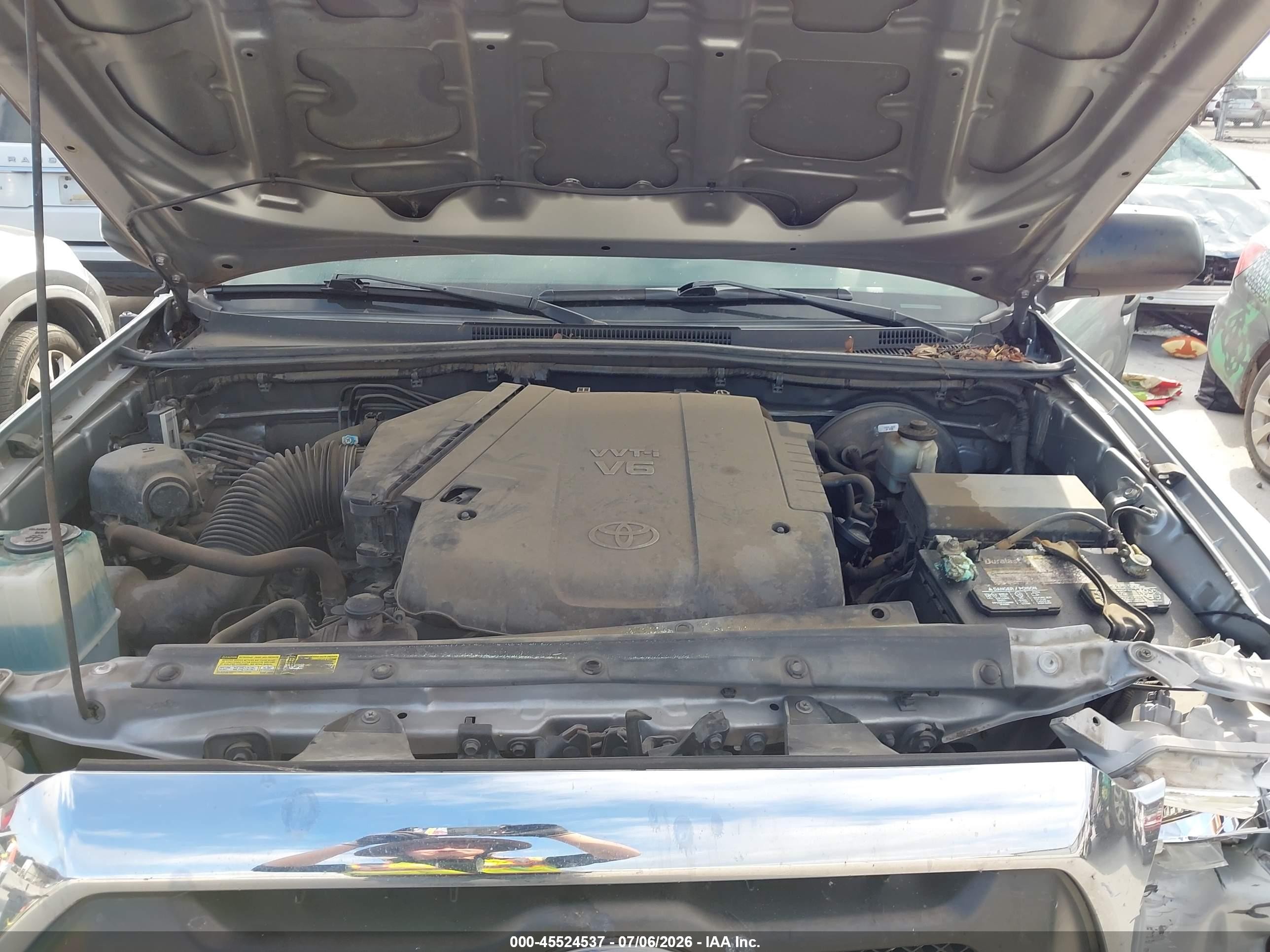2014 Toyota Tacoma Prerunner V6 Серебряный vin: 3TMJU4GN0EM159672