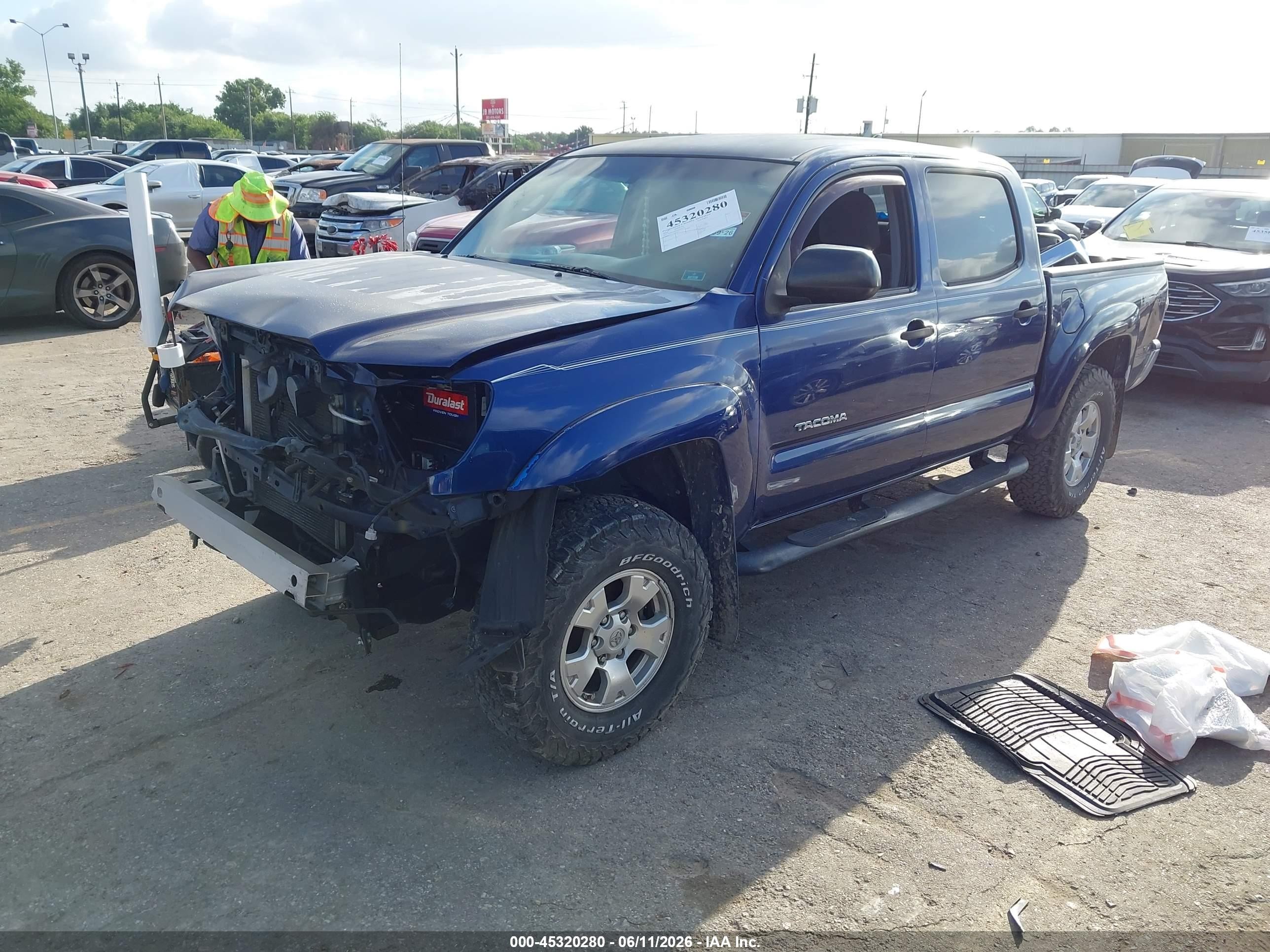 2014 Toyota Tacoma Prerunner V6 Blue vin: 3TMJU4GN0EM164726