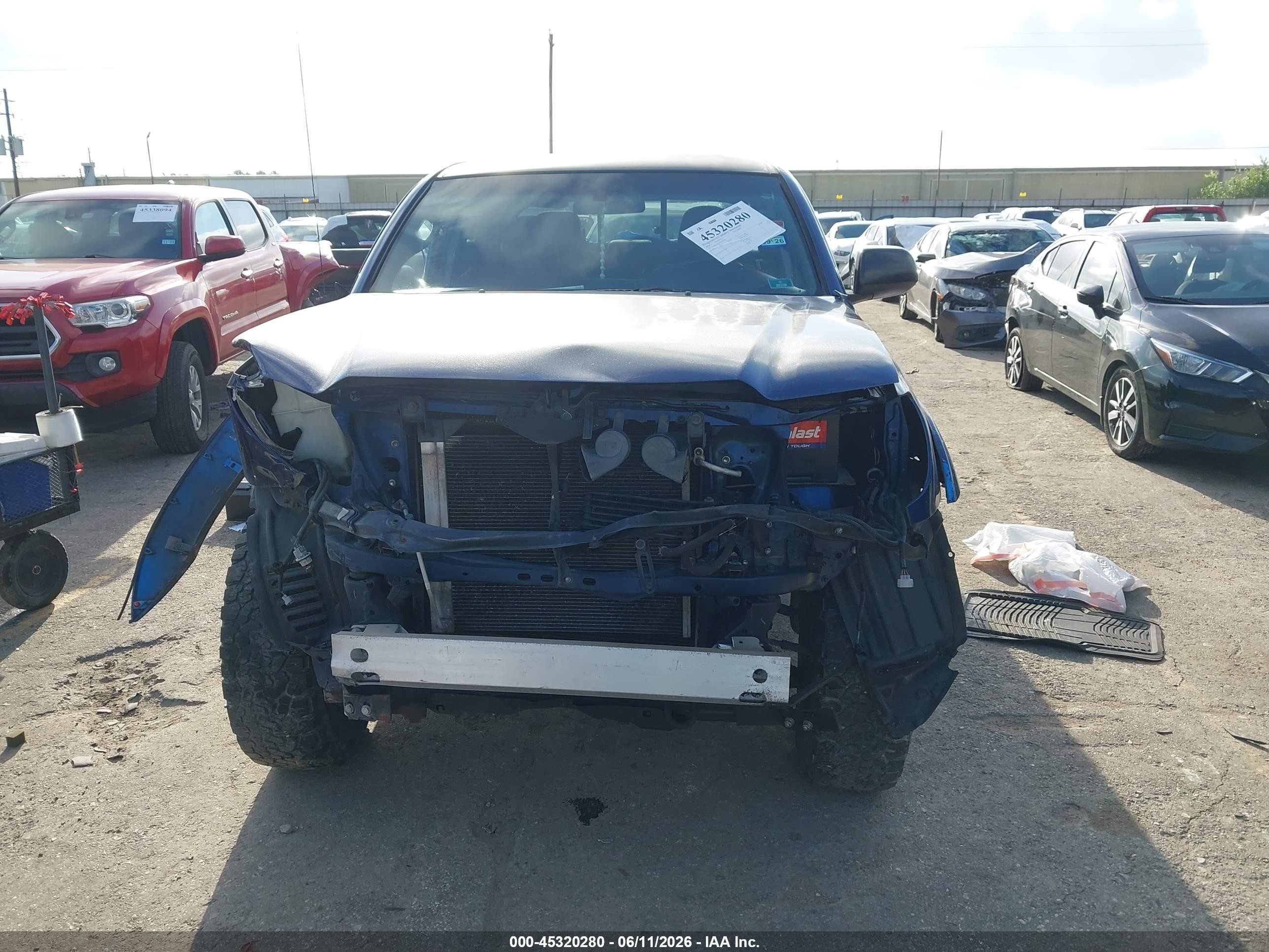 2014 Toyota Tacoma Prerunner V6 Blue vin: 3TMJU4GN0EM164726