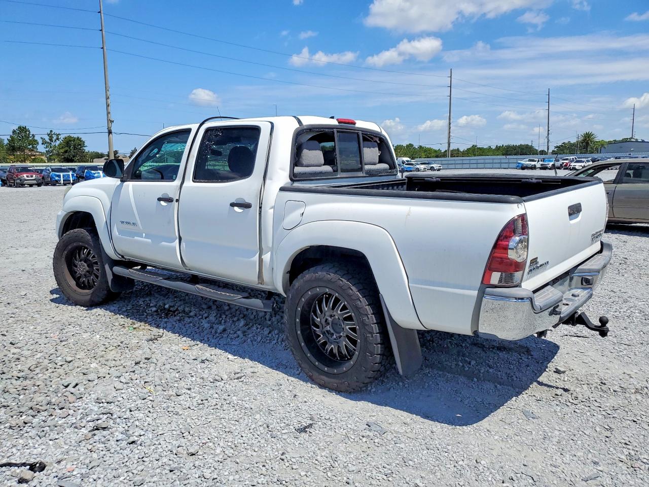 2014 Toyota Tacoma Double Cab Prerunner White vin: 3TMJU4GN0EM170414
