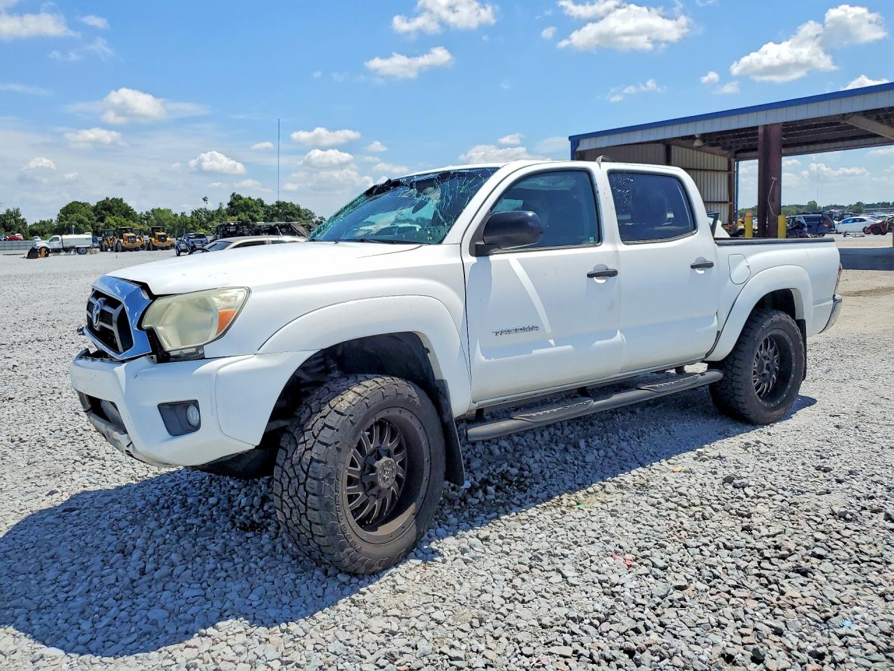 2014 Toyota Tacoma Double Cab Prerunner White vin: 3TMJU4GN0EM170414