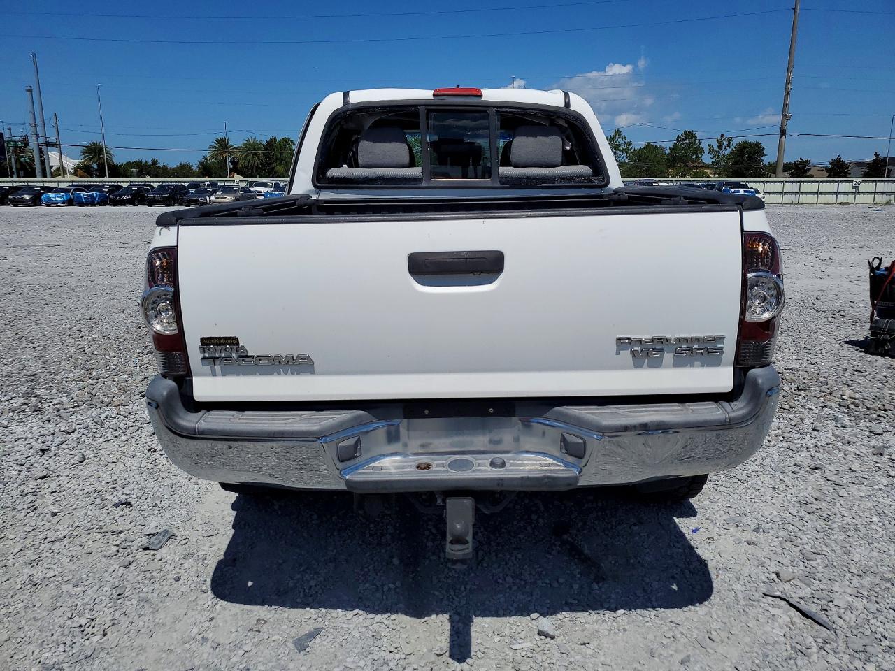 2014 Toyota Tacoma Double Cab Prerunner White vin: 3TMJU4GN0EM170414