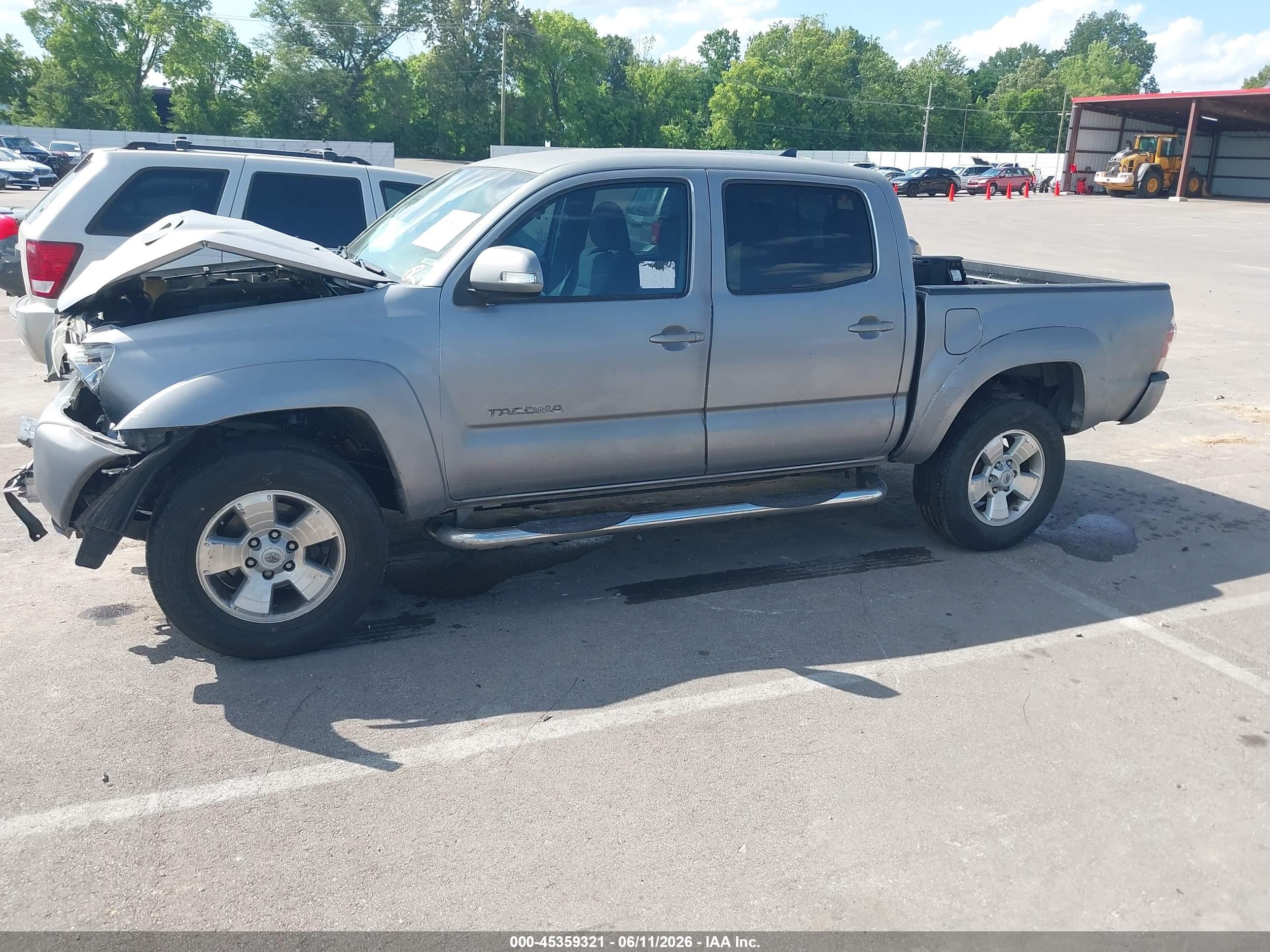 2014 Toyota Tacoma Prerunner V6 Gray vin: 3TMJU4GN0EM173667