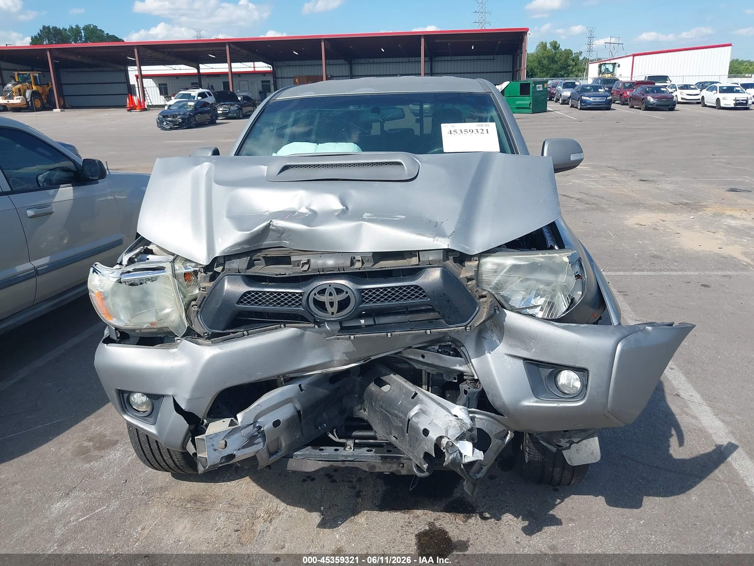 2014 Toyota Tacoma Prerunner V6 Gray vin: 3TMJU4GN0EM173667