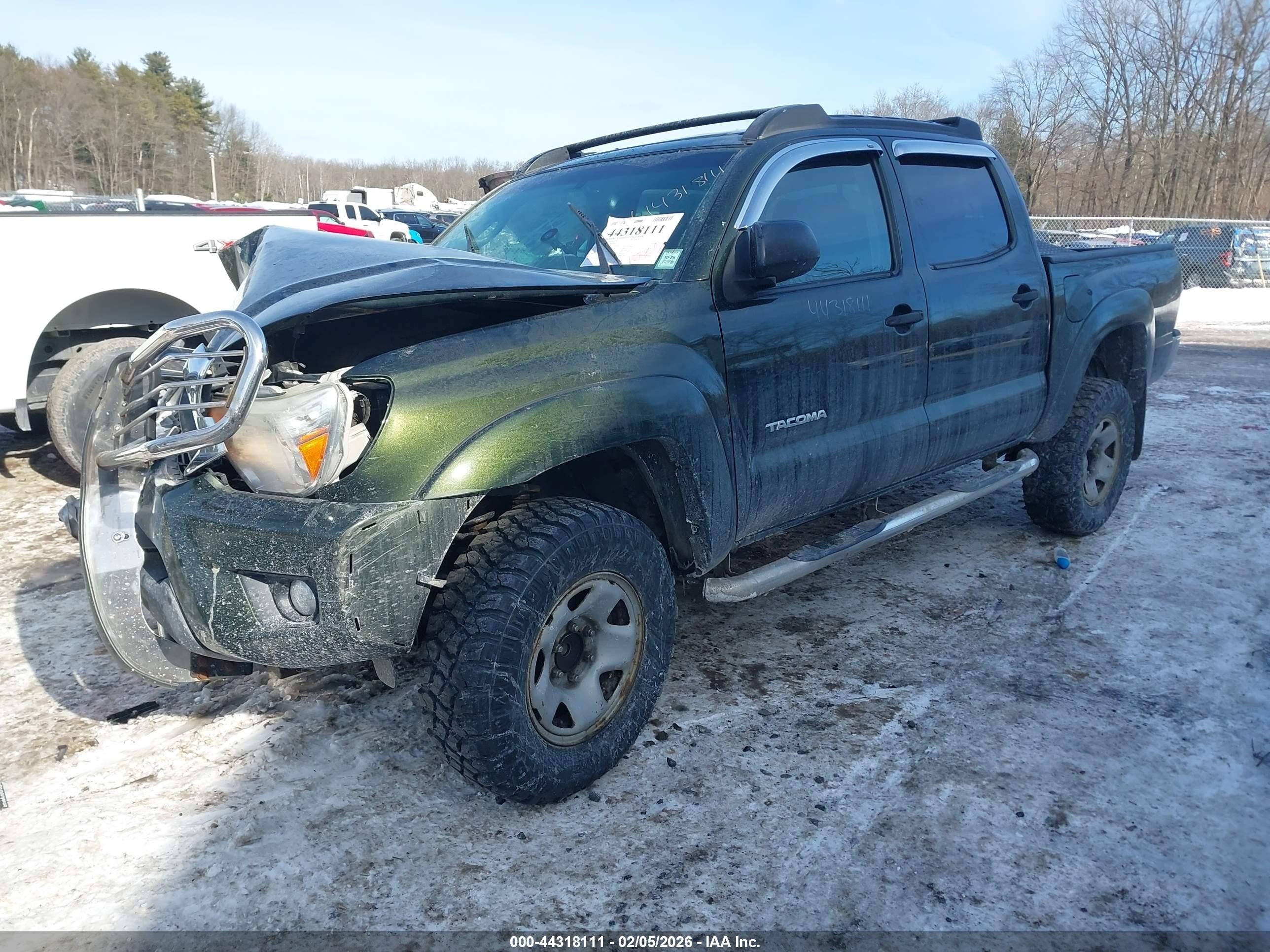 2013 Toyota Tacoma Prerunner V6 Green vin: 3TMJU4GN1DM151031